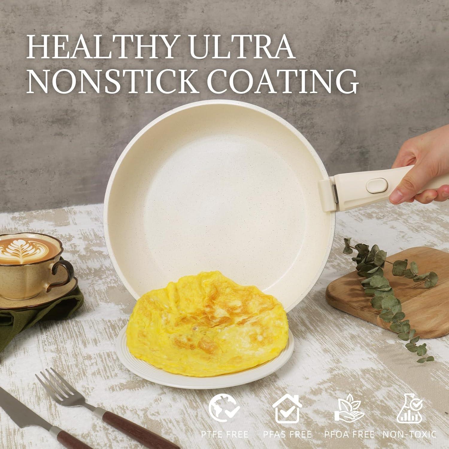 Juego de Utensilios de Cocina 8Pcs Coicur Cerámica Antiadherente