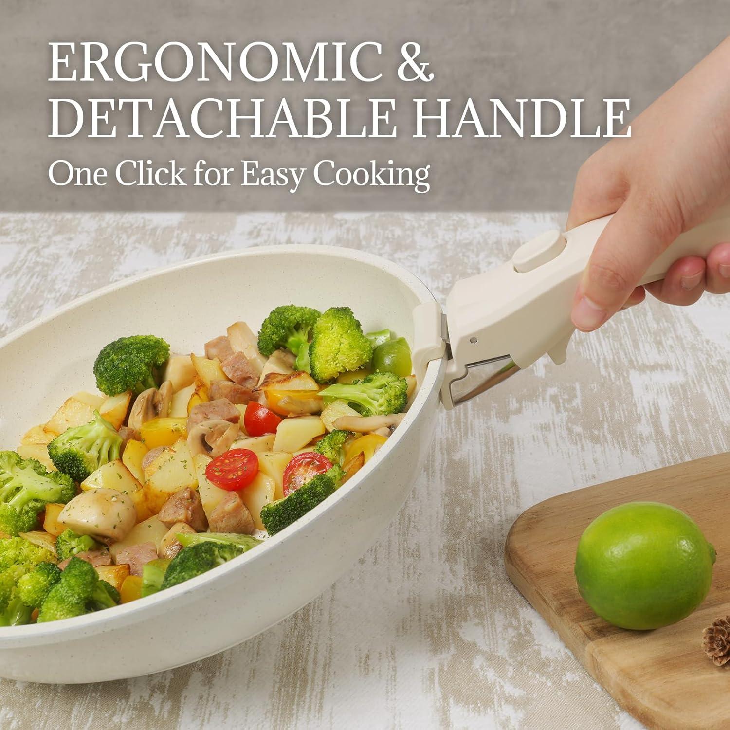 Juego de Utensilios de Cocina 8Pcs Coicur Cerámica Antiadherente