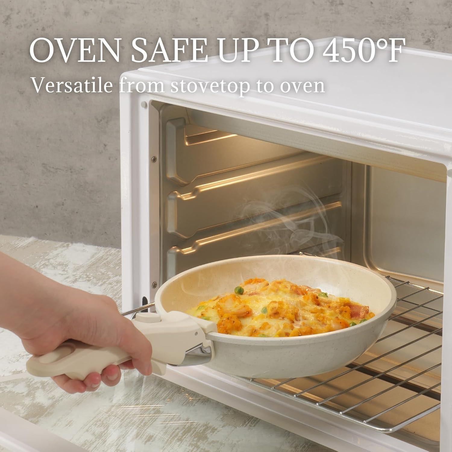 Juego de Utensilios de Cocina 8Pcs Coicur Cerámica Antiadherente