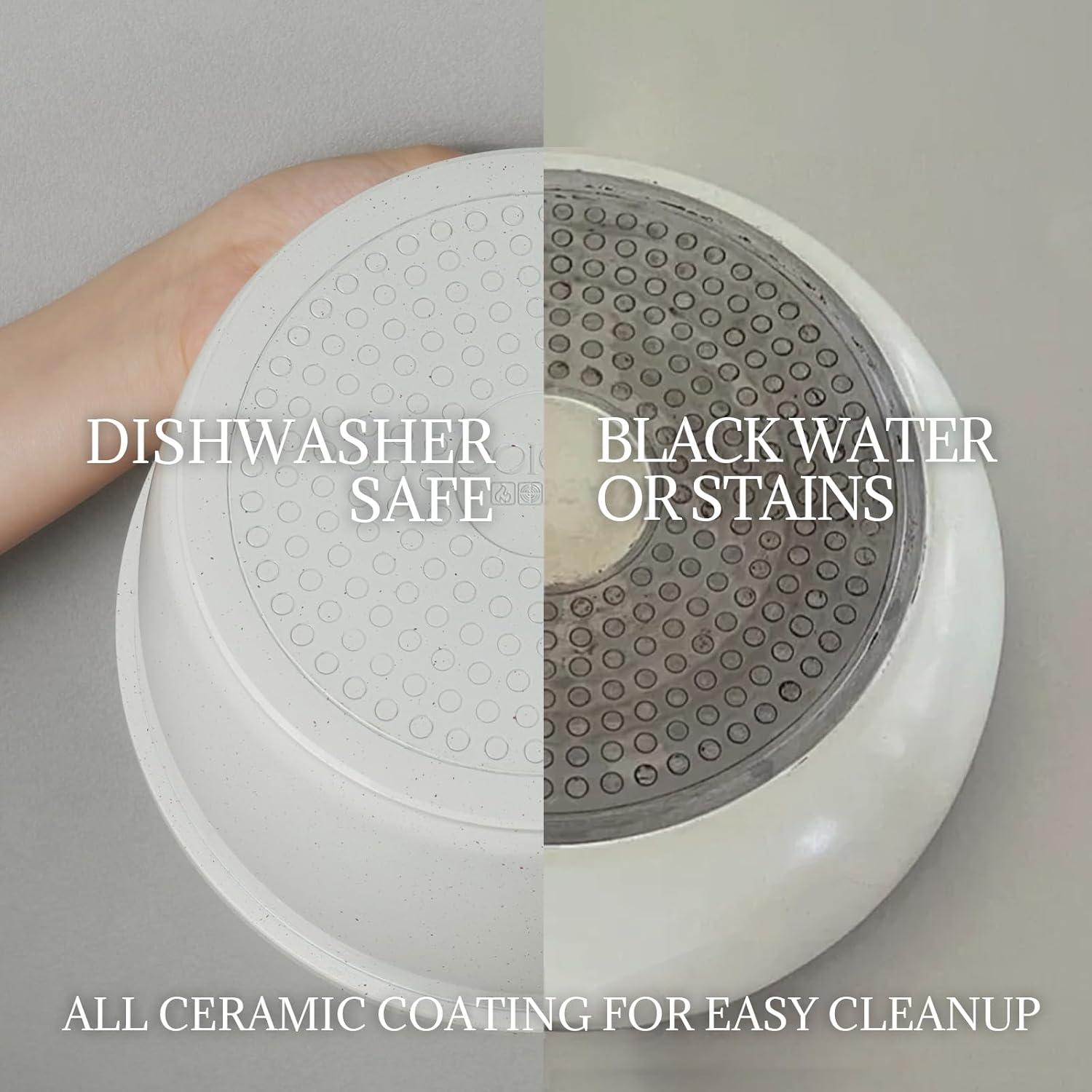 Juego de Utensilios de Cocina 8Pcs Coicur Cerámica Antiadherente