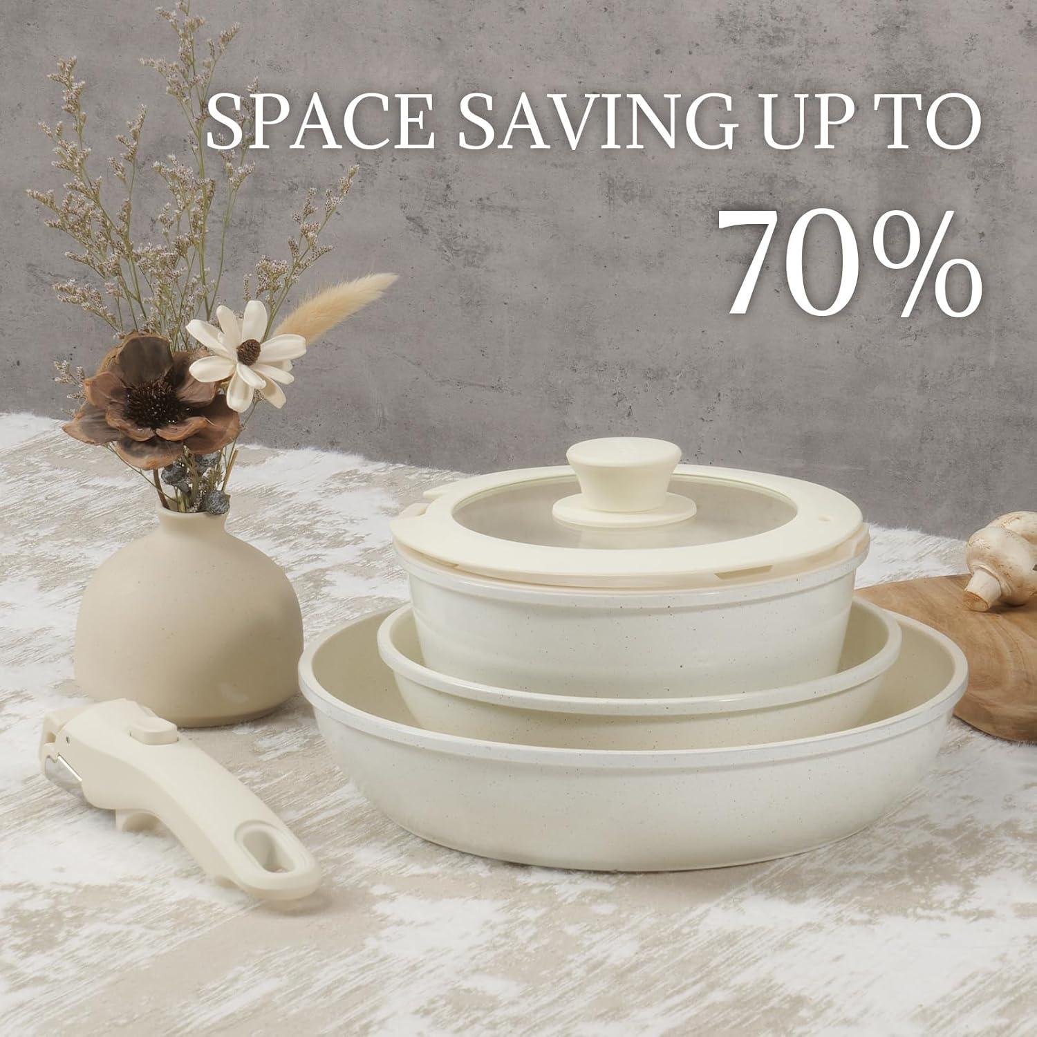 Juego de Utensilios de Cocina 8Pcs Coicur Cerámica Antiadherente