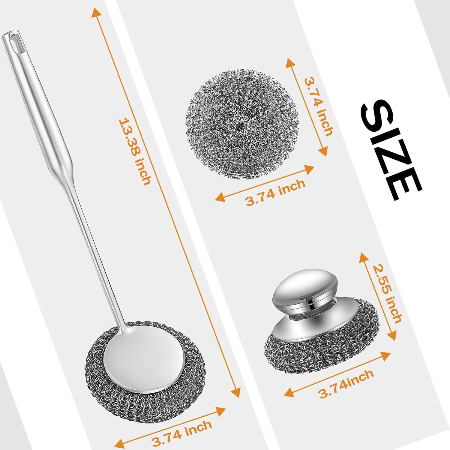 Juego de Estropajos de Acero Inoxidable DAJOOEE - 5 Almohadillas
