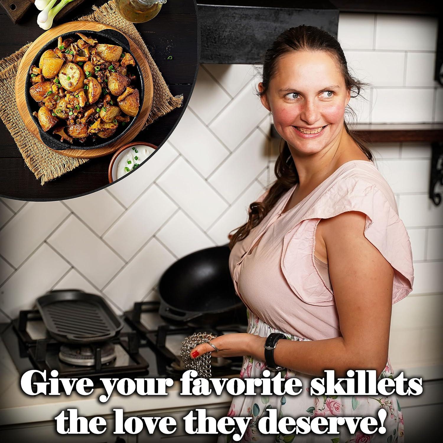 Limpiador de Hierro Fundido Mythrojan Acero Inoxidable 316 10x10cm