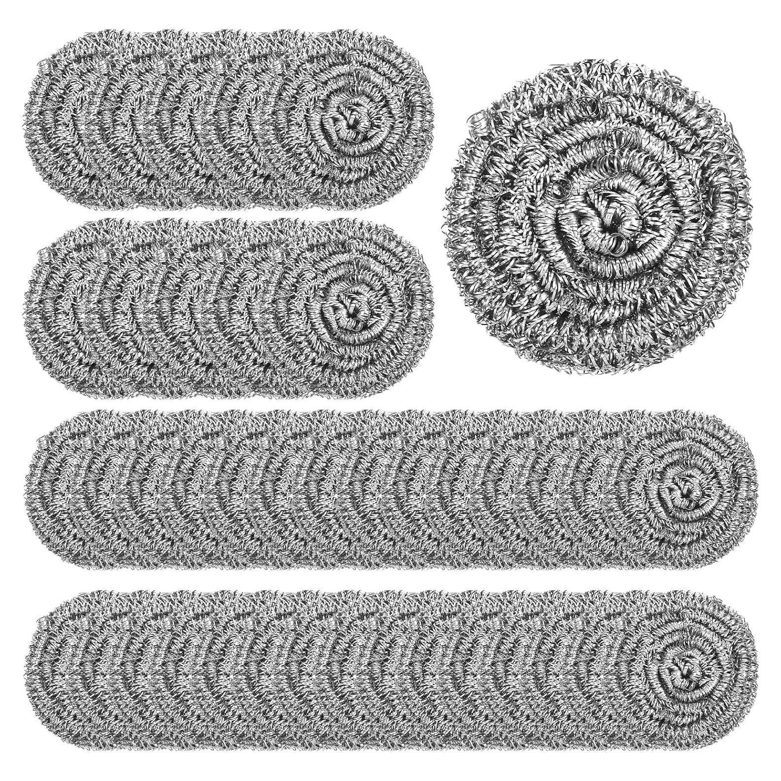 72 Estropajos de Acero Inoxidable Wutfuooo para Cocina