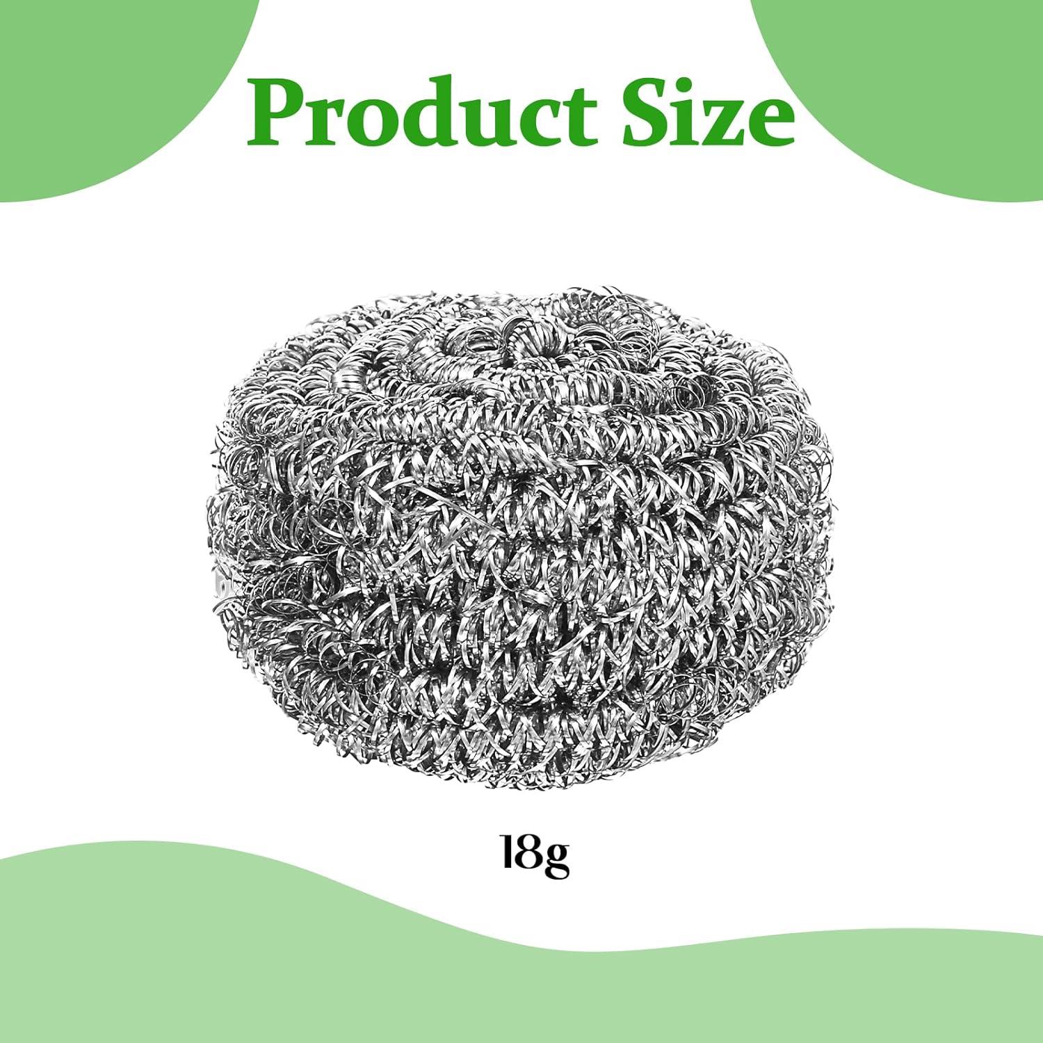 72 Estropajos de Acero Inoxidable Wutfuooo para Cocina