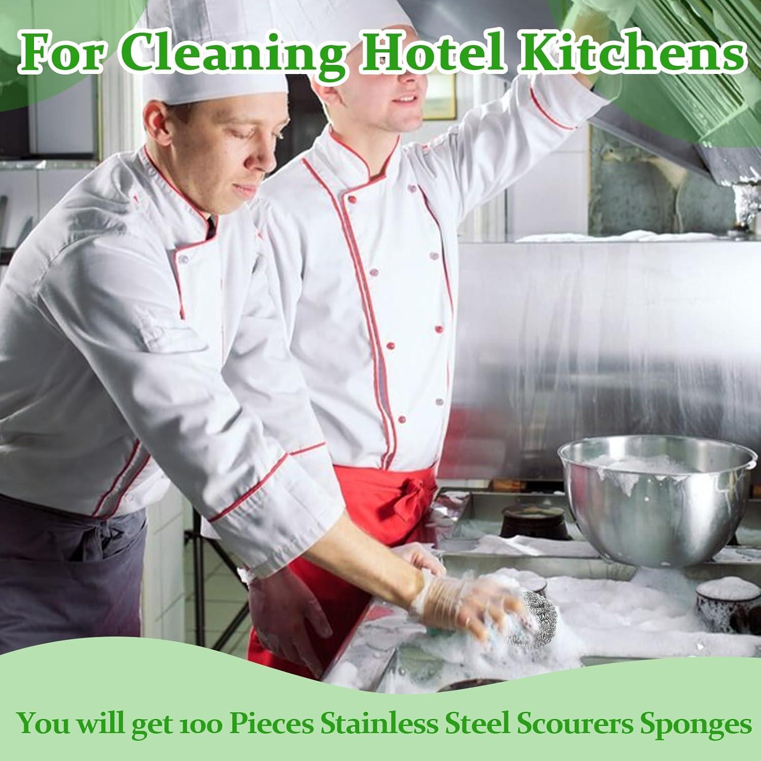 72 Estropajos de Acero Inoxidable Wutfuooo para Cocina