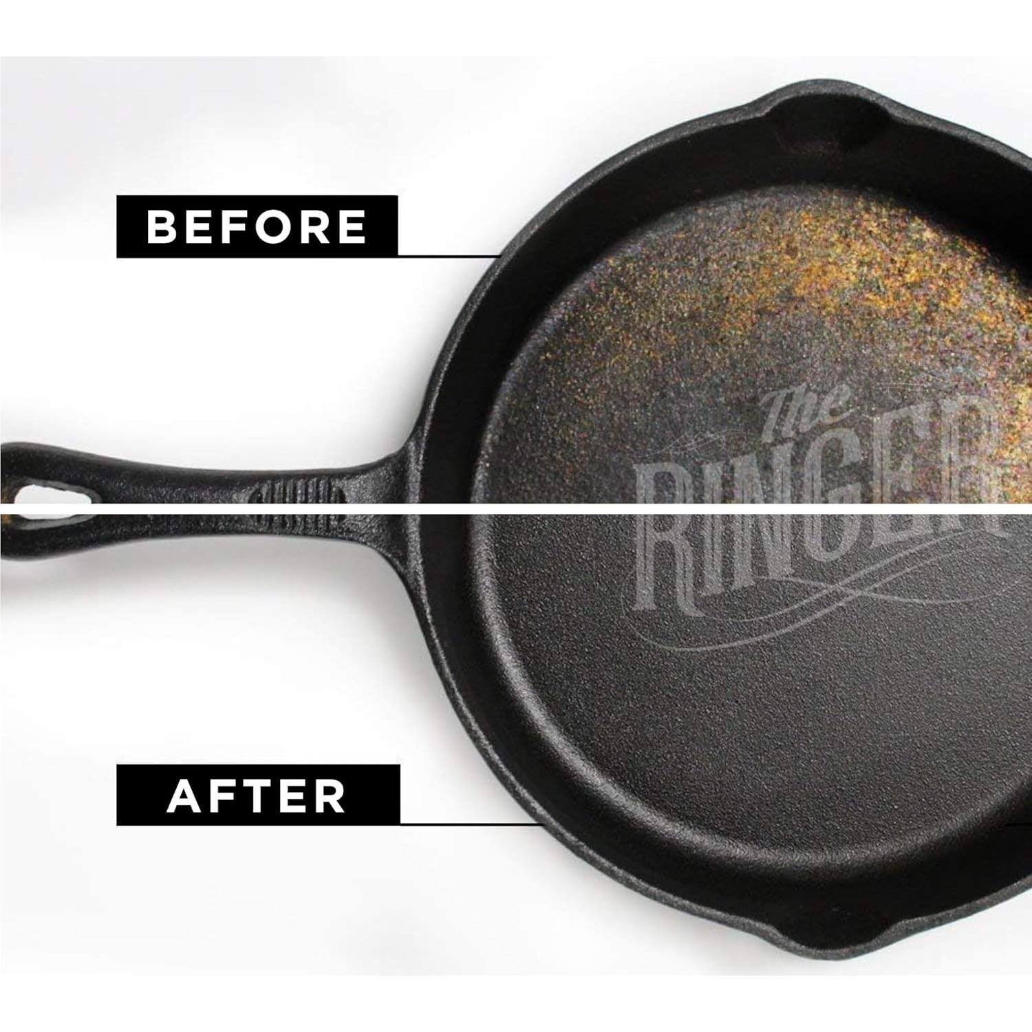 Limpiador de Hierro Fundido El Ringer 20x15 cm Acero Inoxidable