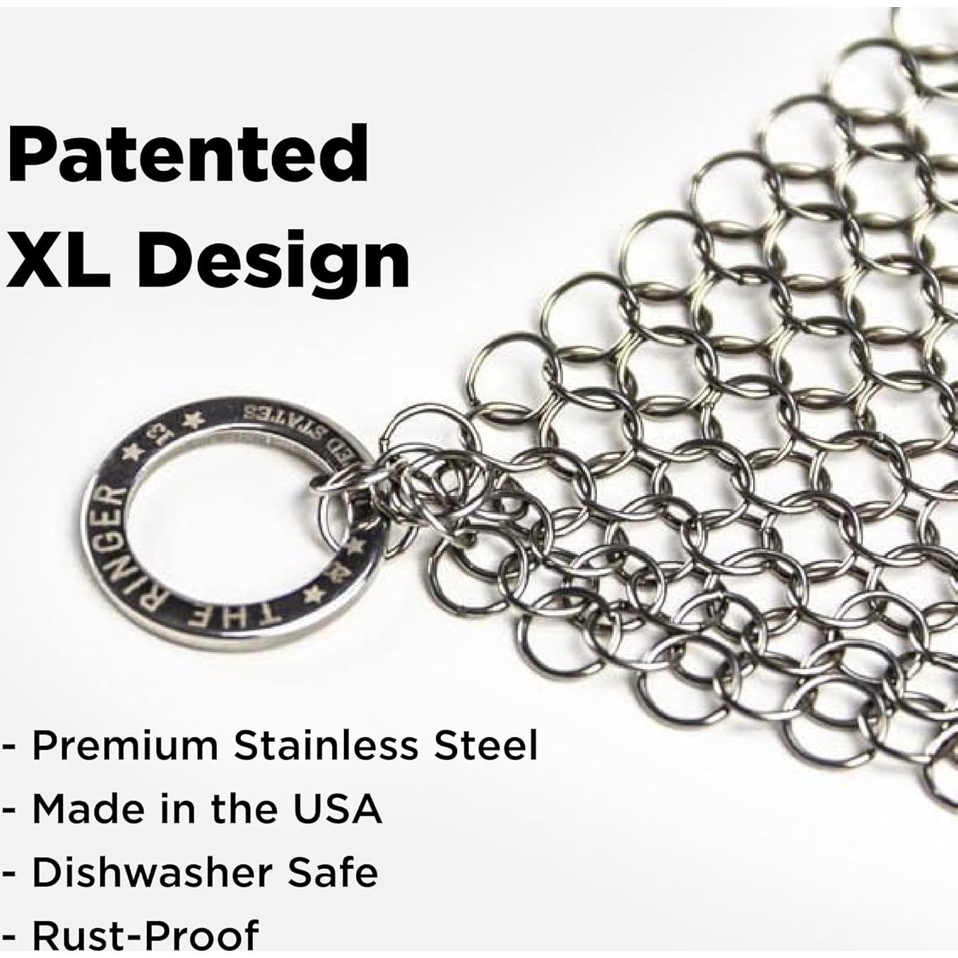 Limpiador de Hierro Fundido El Ringer 20x15 cm Acero Inoxidable