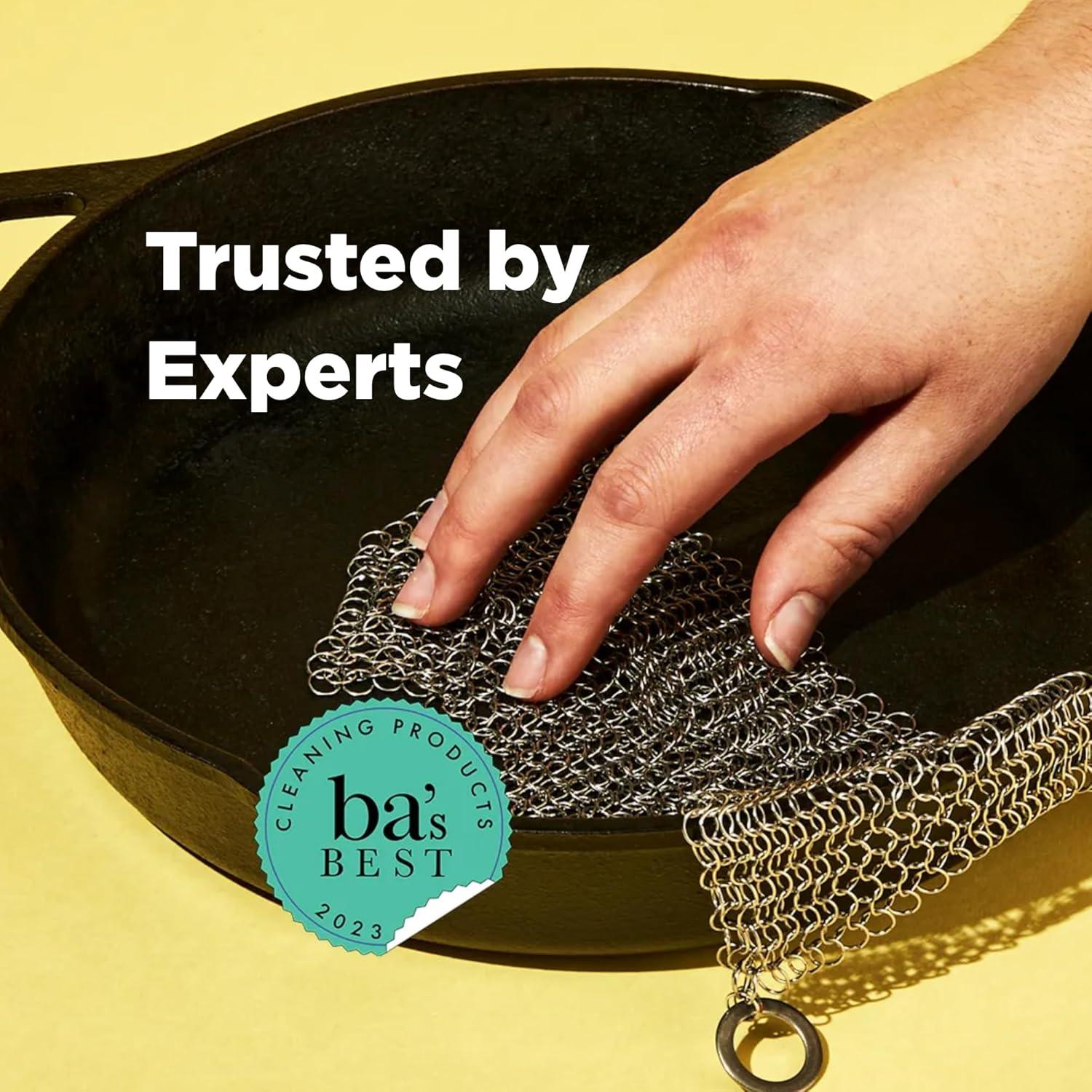 Limpiador de Hierro Fundido El Ringer 20x15 cm Acero Inoxidable