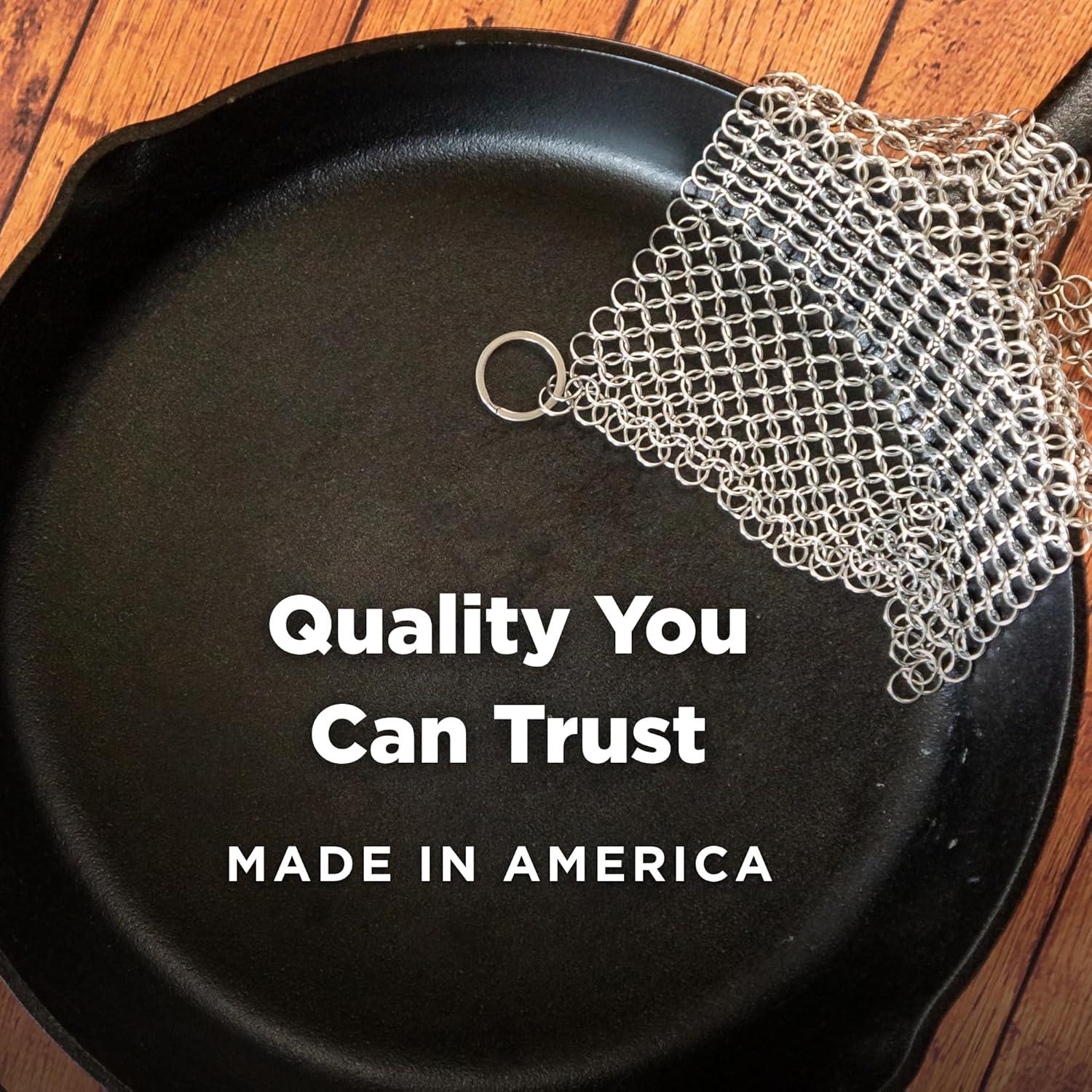 Limpiador de Hierro Fundido El Ringer 20x15 cm Acero Inoxidable