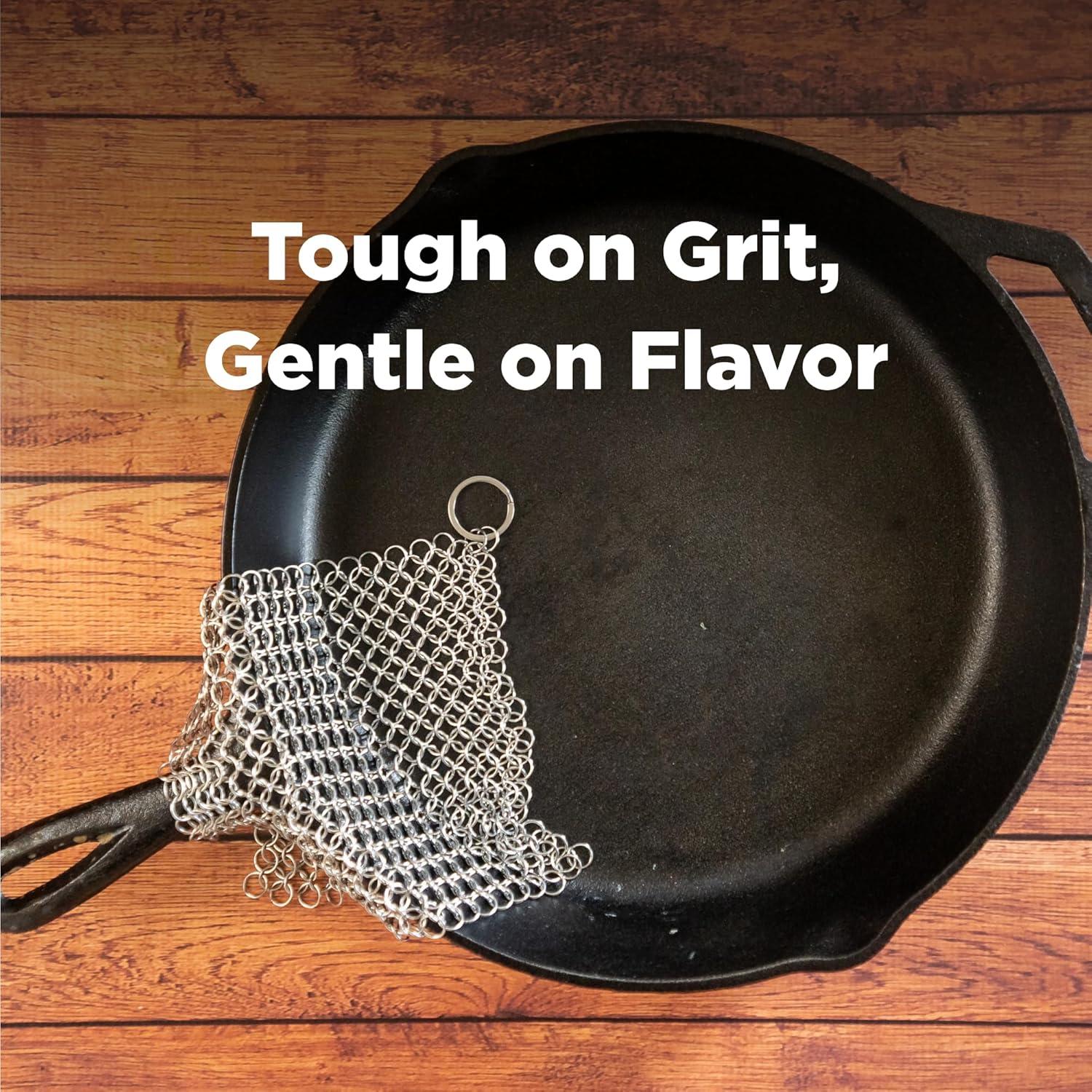 Limpiador de Hierro Fundido El Ringer 20x15 cm Acero Inoxidable