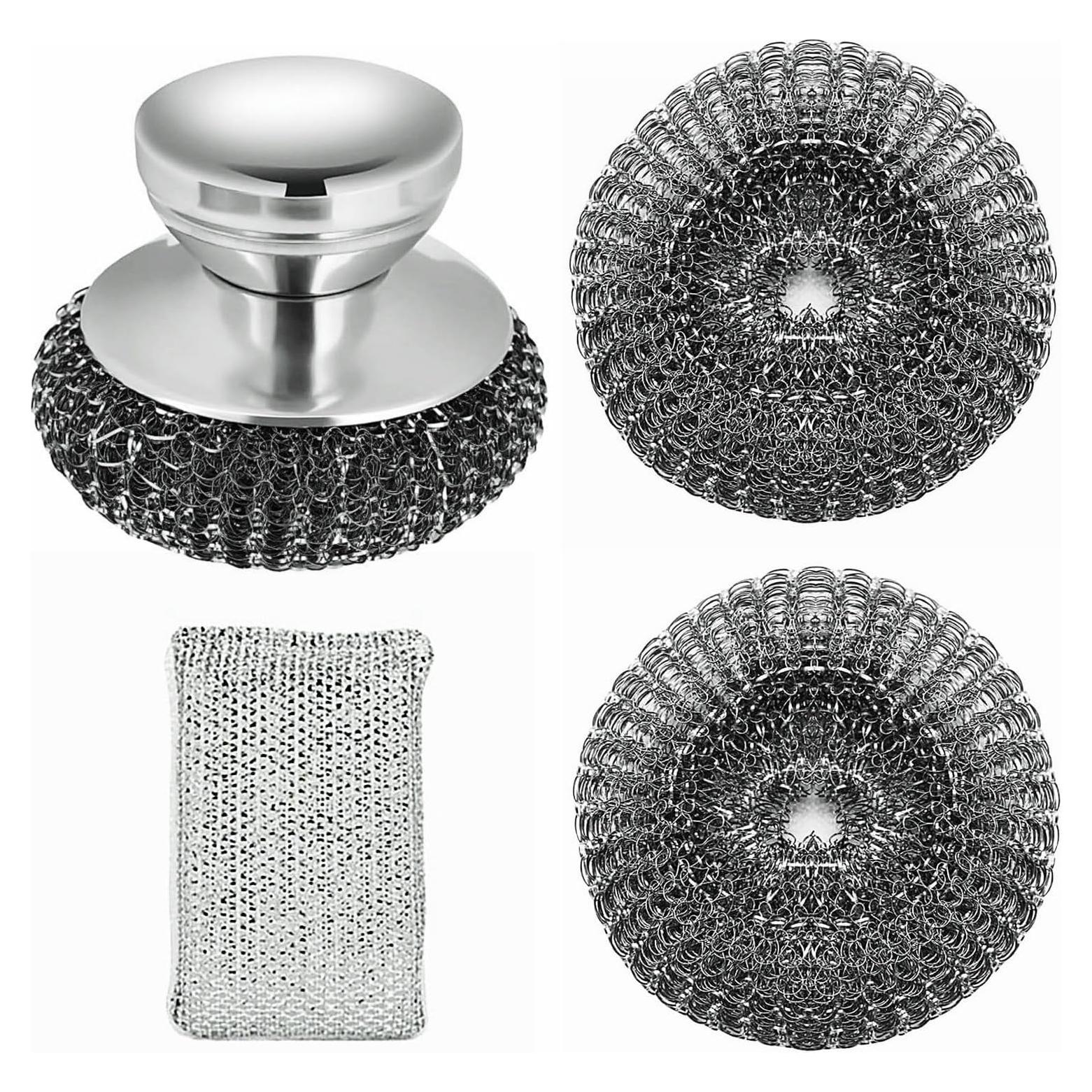 Esponja de Acero Inoxidable CraftinAround con Mango Corto