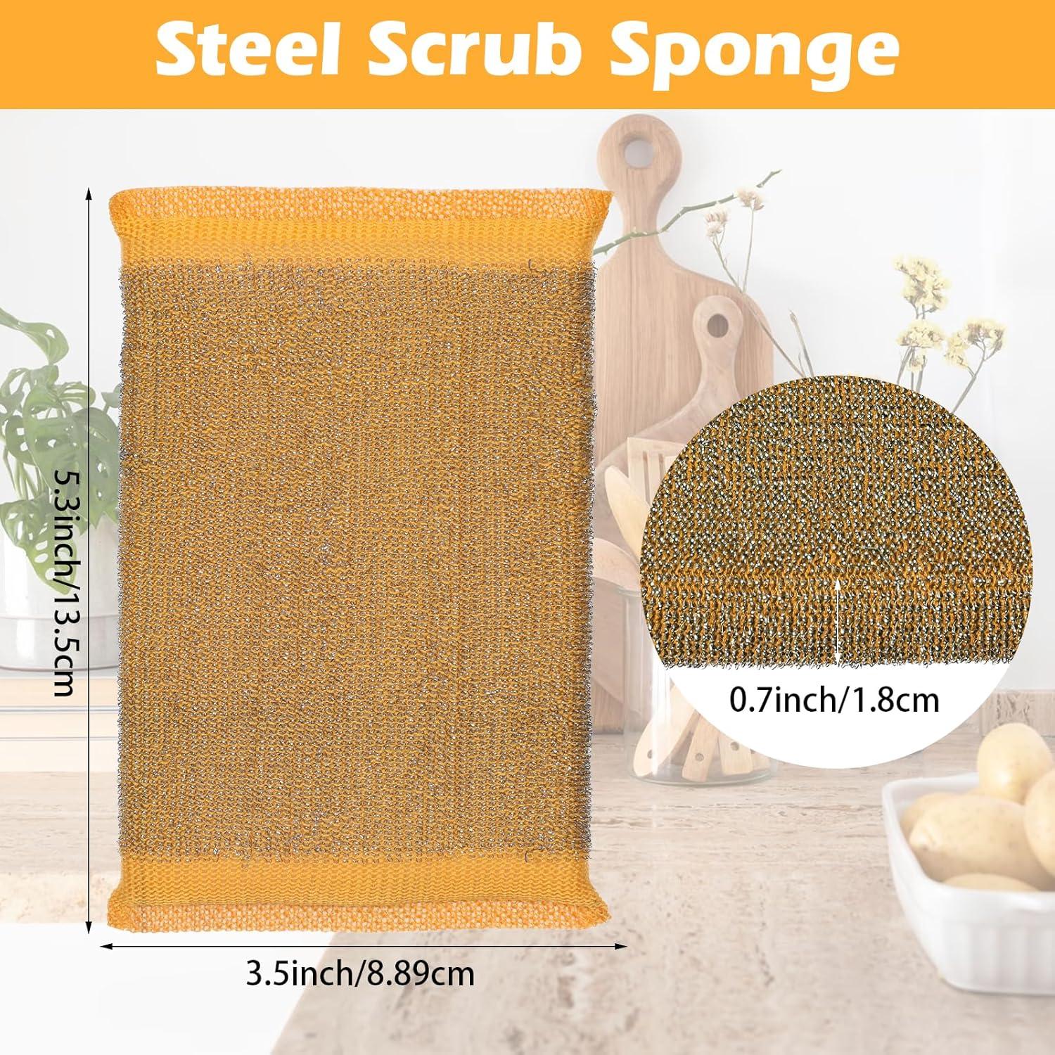 30 Esponjas de Acero Inoxidable Pafeooui - Limpieza Sin Rayones