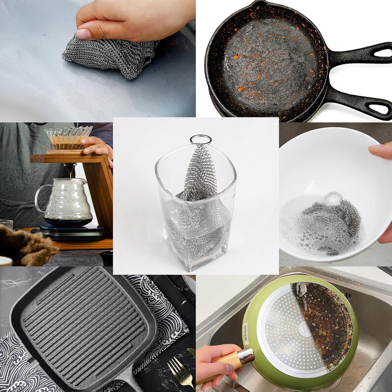 Estropajo de Cadena Penhderm Acero Inoxidable 316L 15x15cm