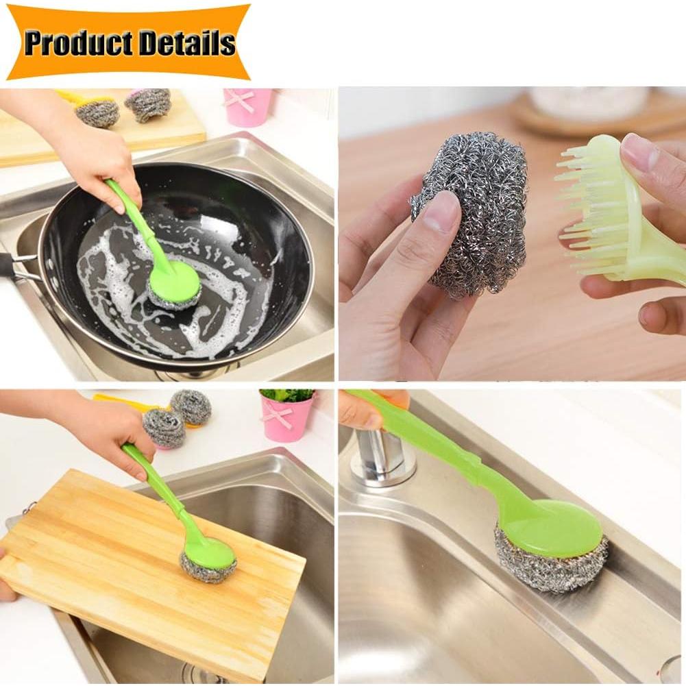 18 Esponjas de Acero Inoxidable NRDBEEEC para Limpieza