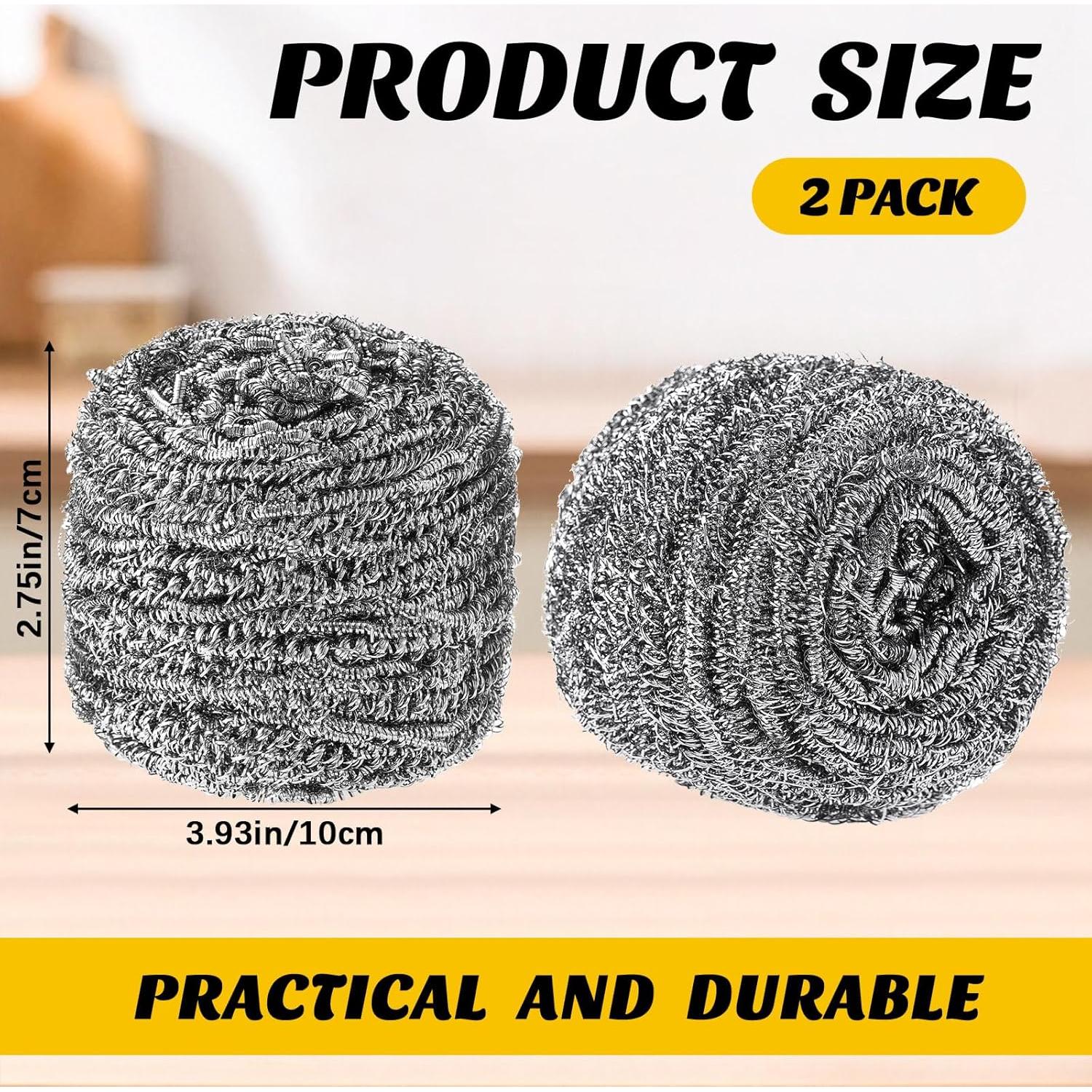 Estropajo de Acero Inoxidable para Teak - 2 Pcs Teenyyou