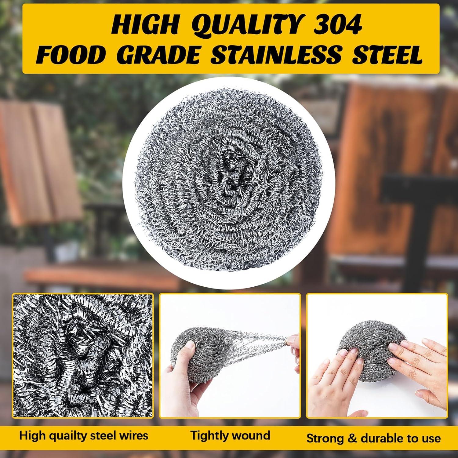 Estropajo de Acero Inoxidable para Teak - 2 Pcs Teenyyou