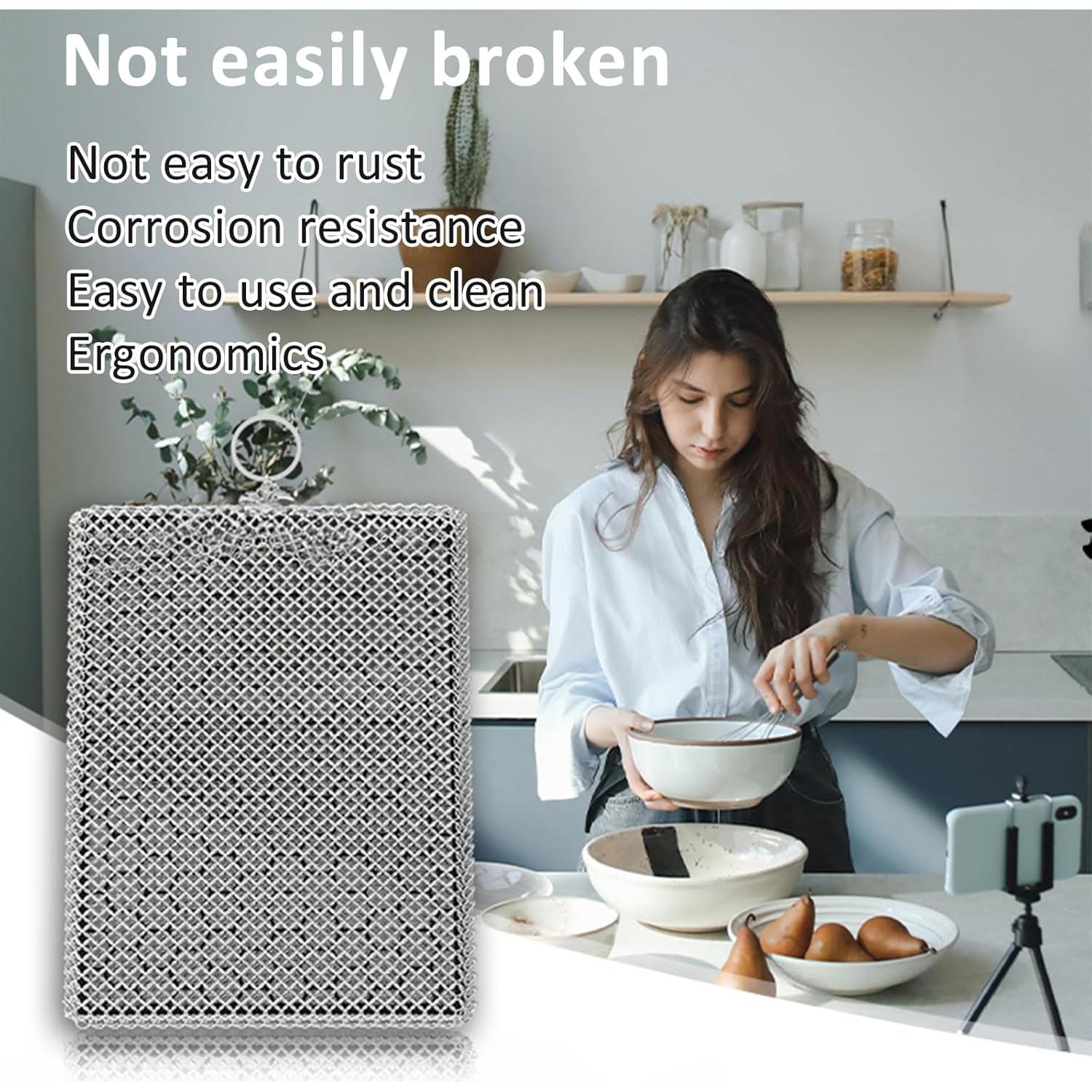 Limpiador de estropajo de acero inoxidable 316L Penhderm 10x12cm