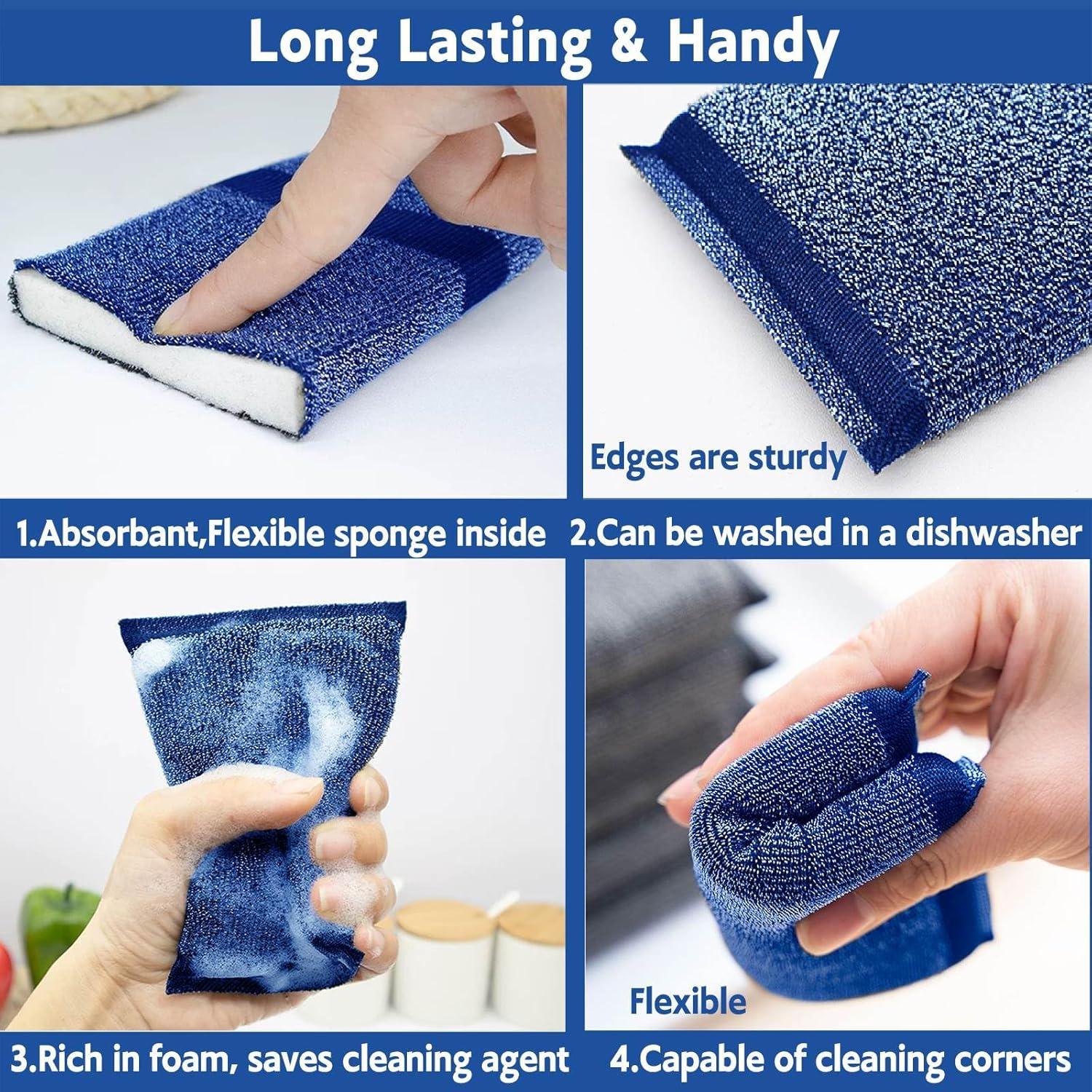 Esponjas de Cocina Bysbczx LFY2025 Alta Resistencia 6 Pzas