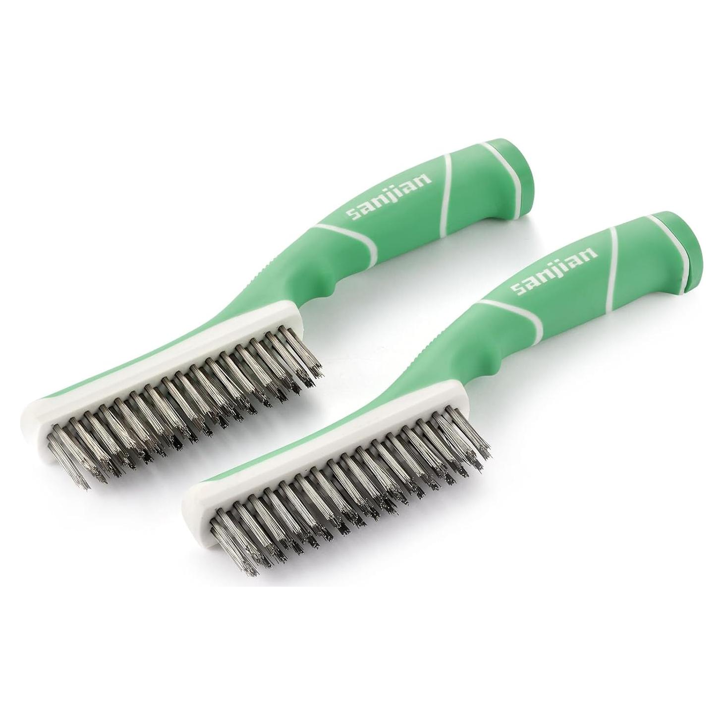 Cepillo de Alambre SANJIAN 2 Pcs Acero Inoxidable 27.94 cm