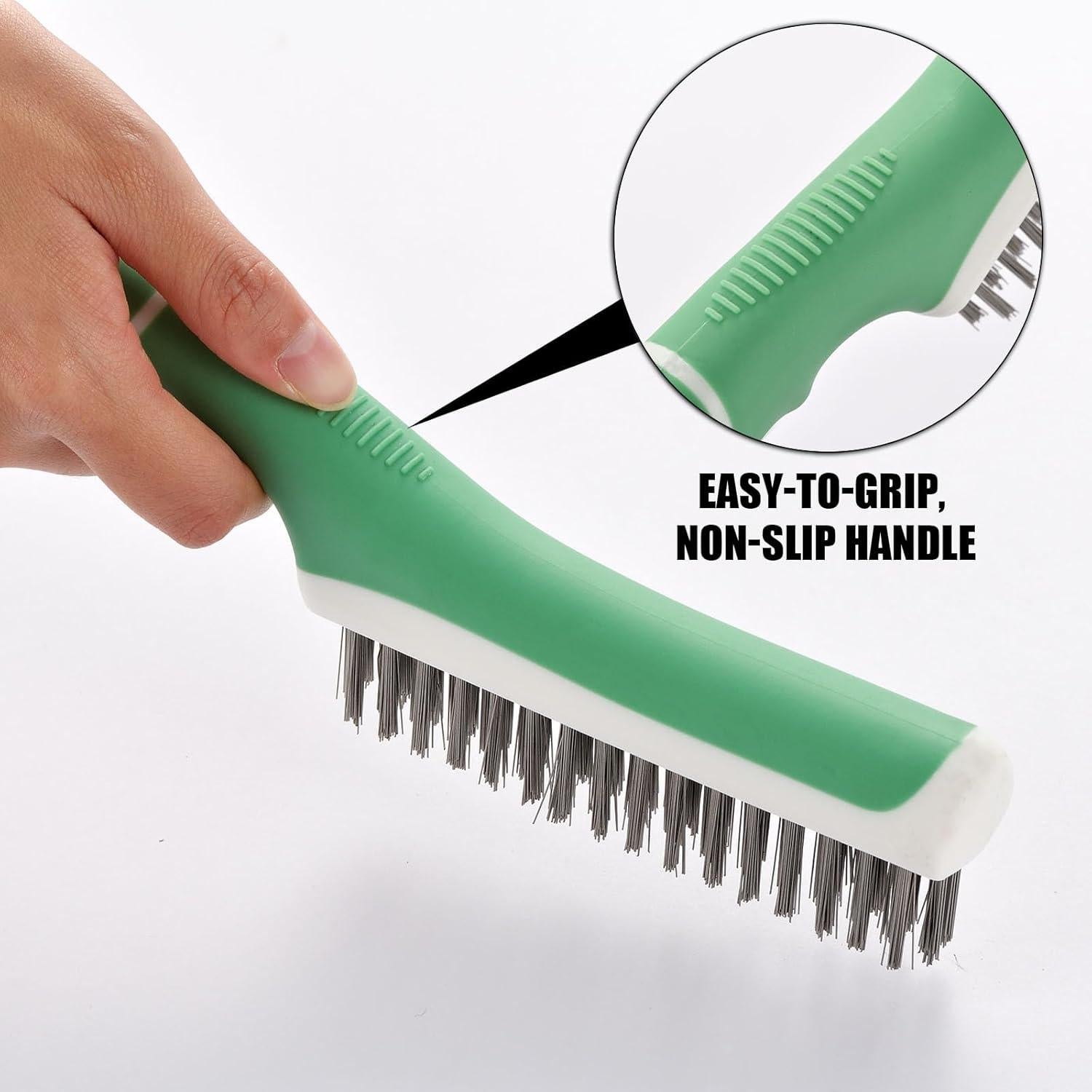 Cepillo de Alambre SANJIAN 2 Pcs Acero Inoxidable 27.94 cm