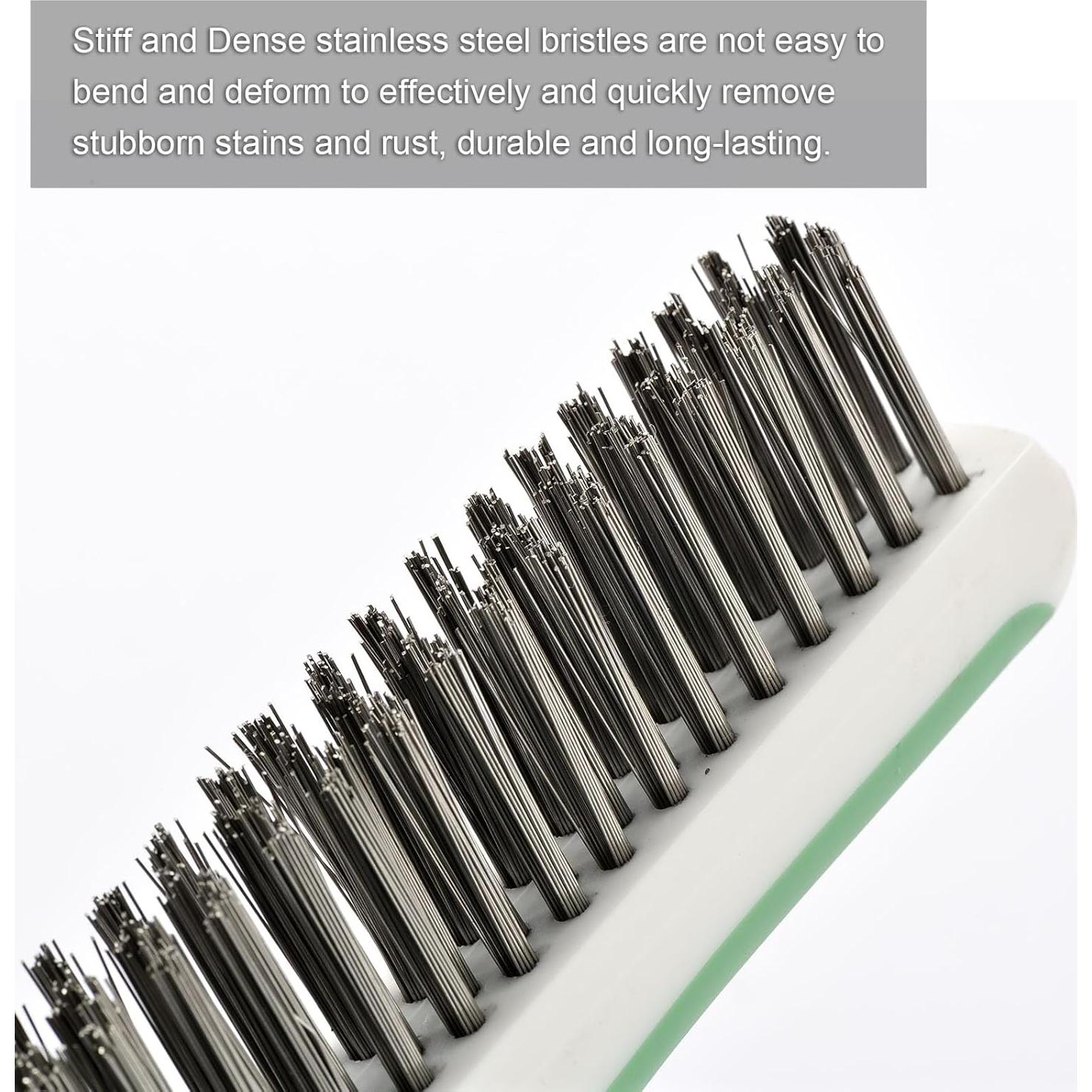 Cepillo de Alambre SANJIAN 2 Pcs Acero Inoxidable 27.94 cm