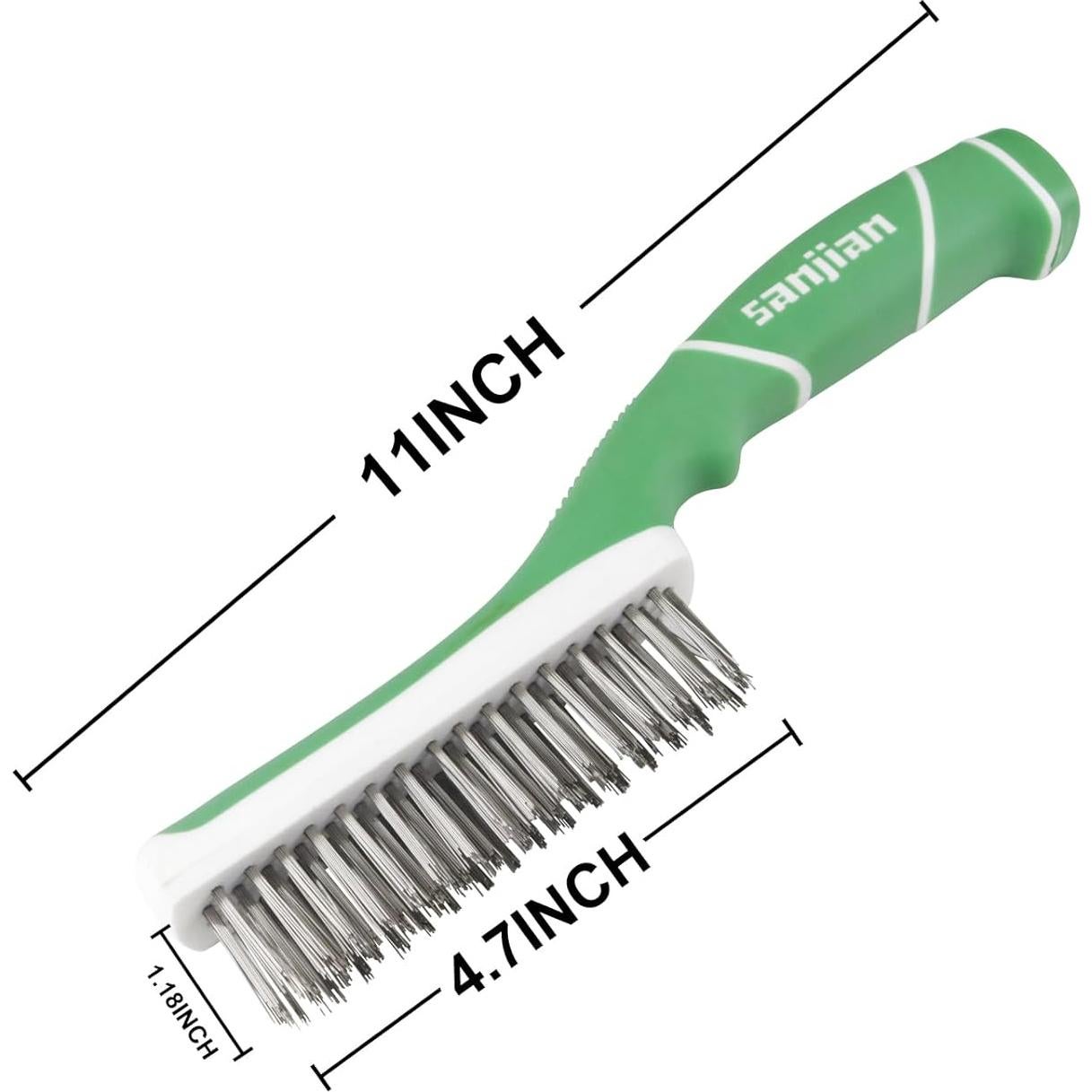 Cepillo de Alambre SANJIAN 2 Pcs Acero Inoxidable 27.94 cm