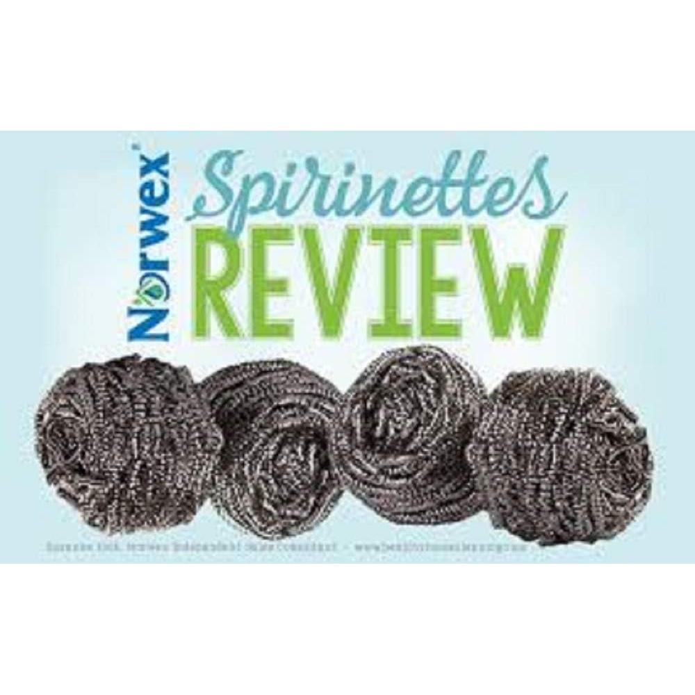 Esponjas de Acero Inoxidable Norwex Spirinett - Paquete de 2