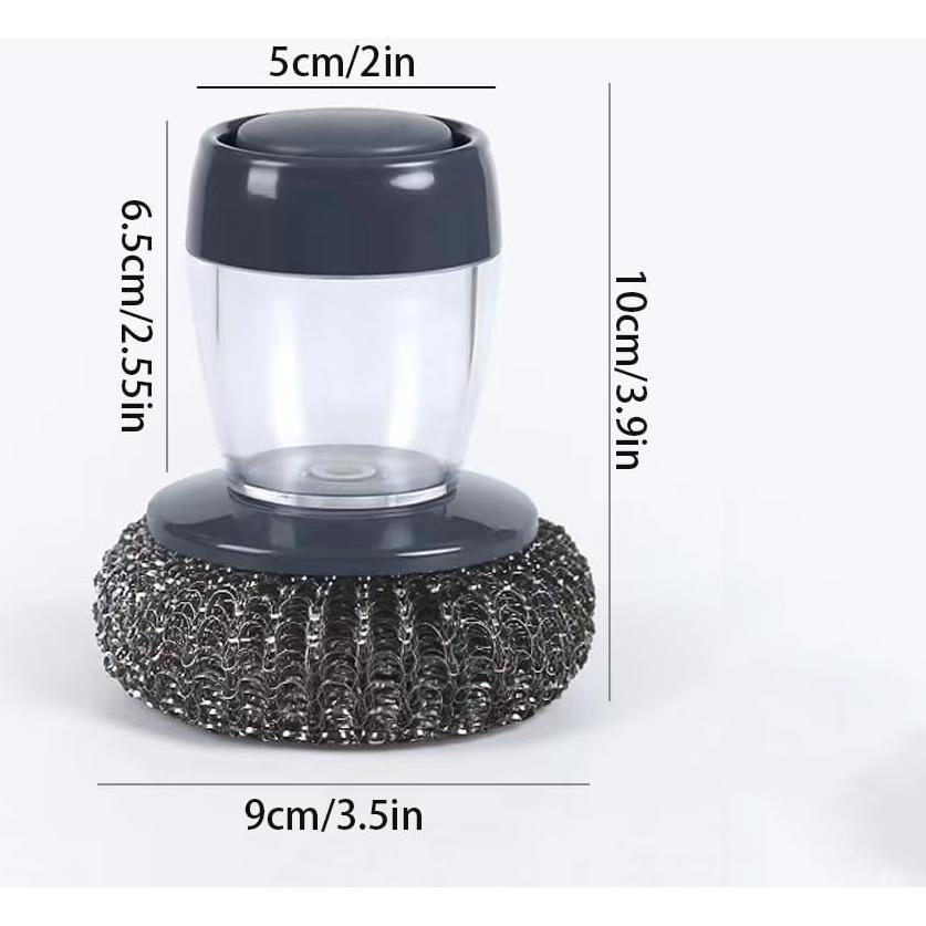 Cepillo de Acero Inoxidable con Dispensador de Jabón Mantianstar