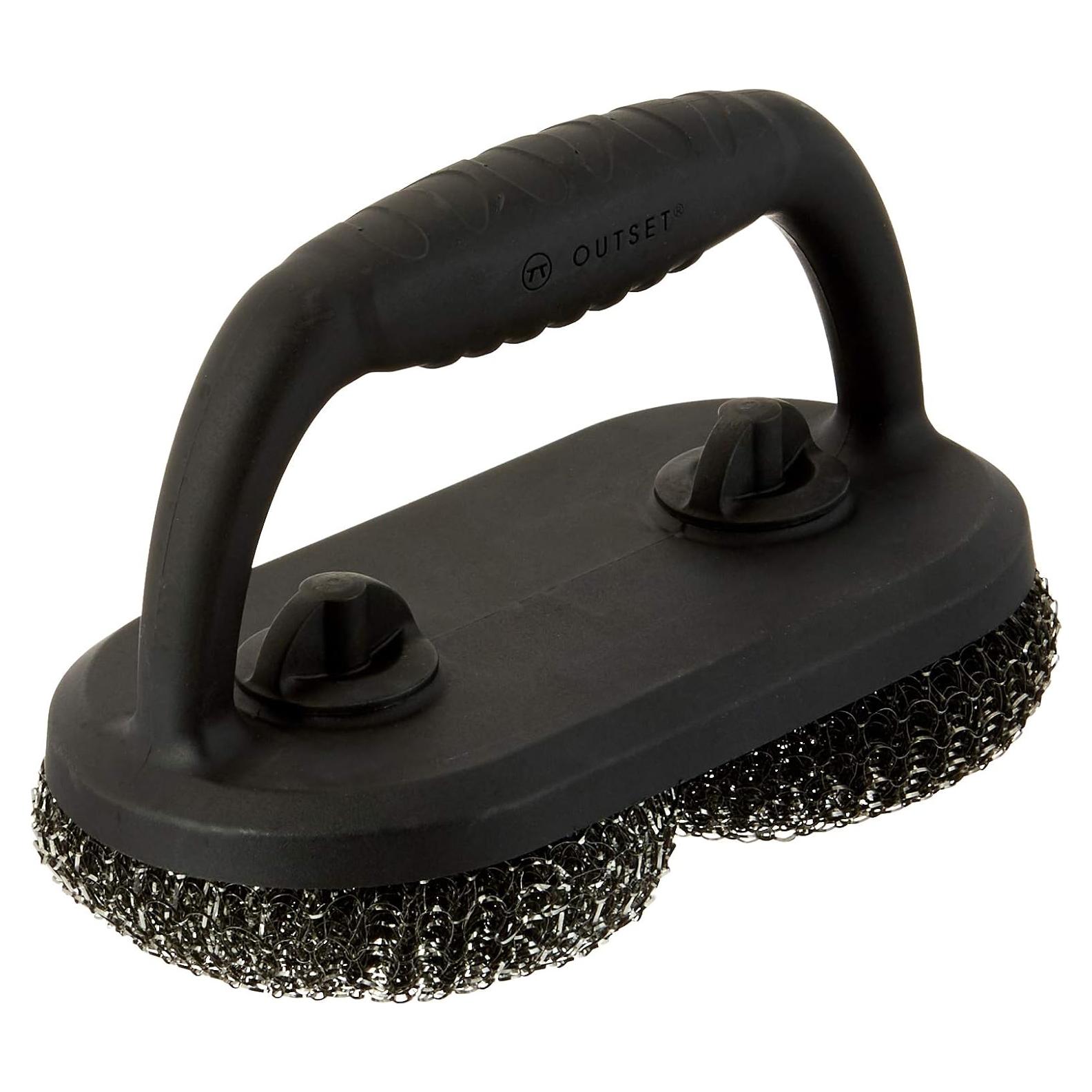 Cepillo de Parrilla Outset 76226 con Almohadillas de Malla