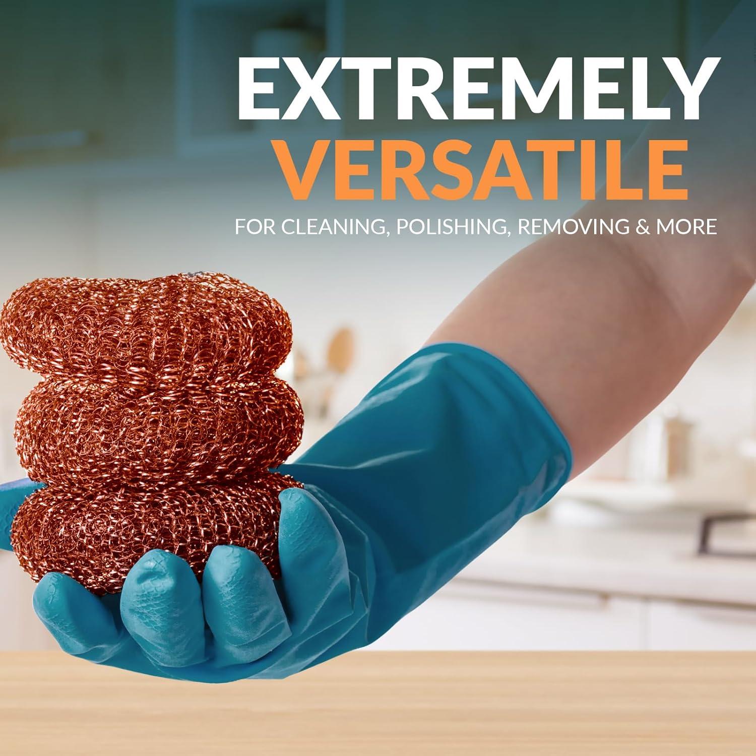 Estropajos de Cobre PAMI - 4 Almohadillas Reutilizables Sin Rayar