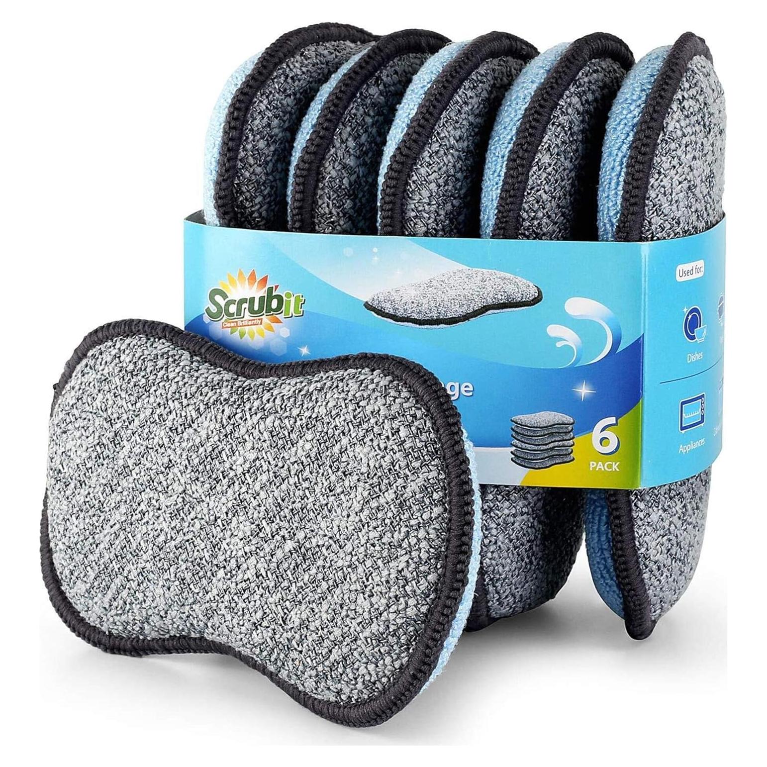 Esponjas Multiusos Scrub-It - Paquete de 6 Pequeñas 15.5cm