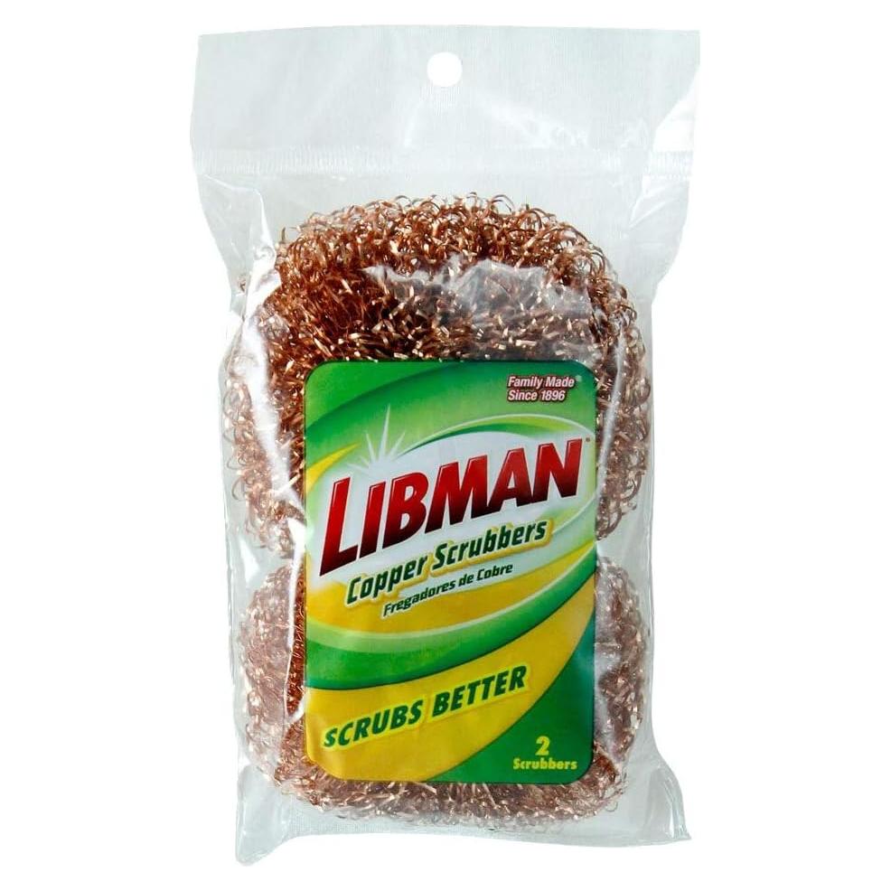 Esponjas de Cobre Libman - Paquete de 2, Resistente al Óxido