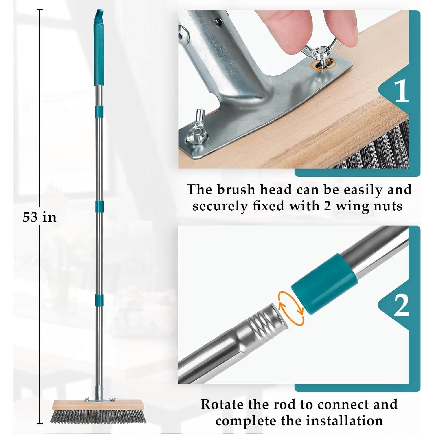 Cepillo de limpieza TrueYee de acero inoxidable 30 cm x 135 cm