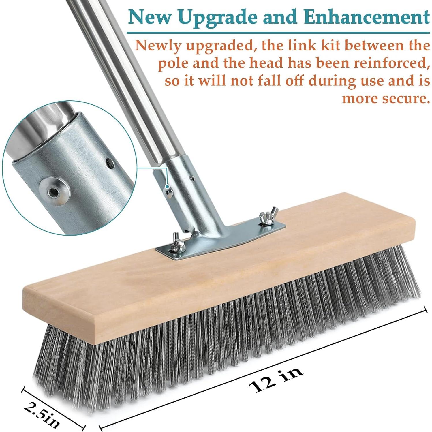 Cepillo de limpieza TrueYee de acero inoxidable 30 cm x 135 cm