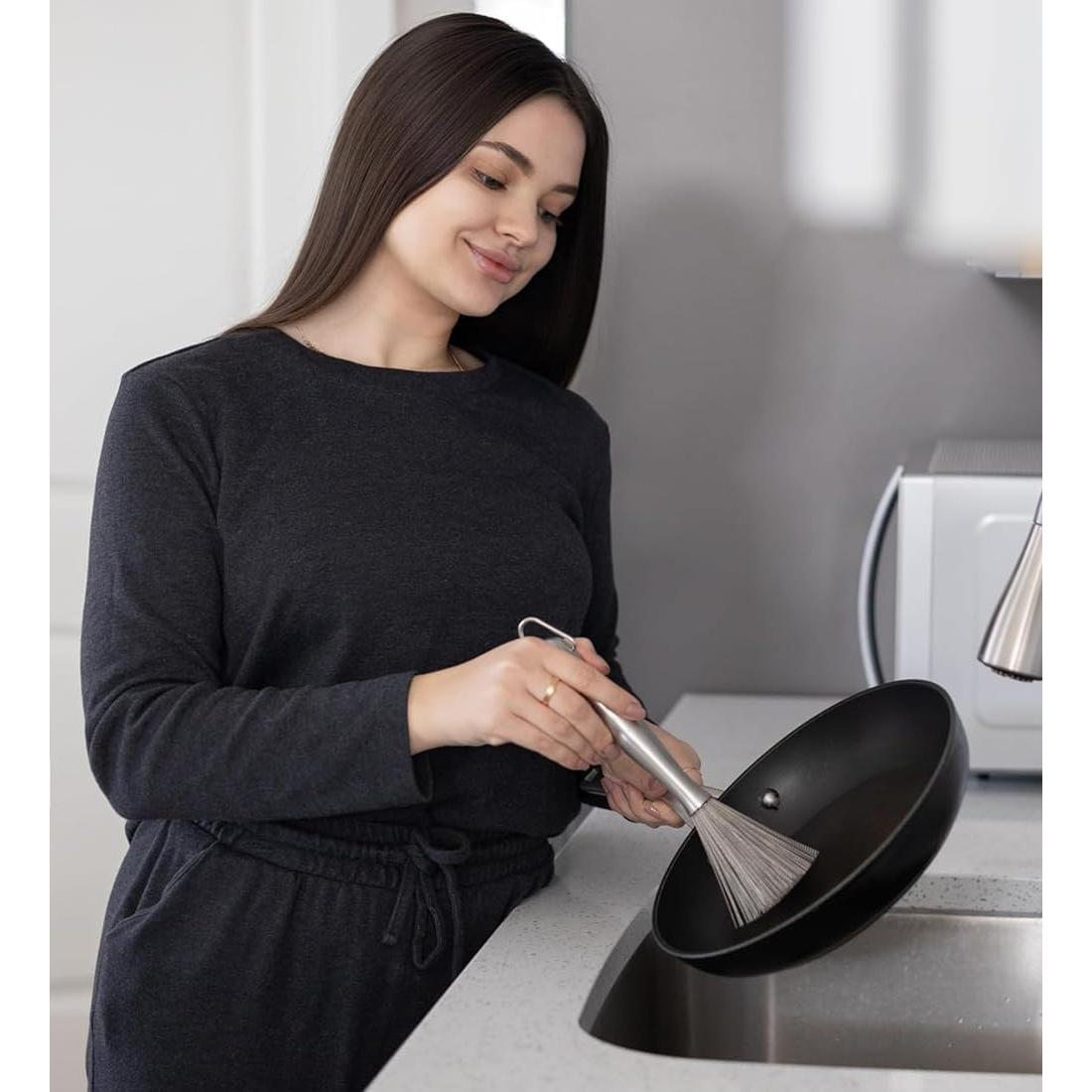 Cepillos de Acero Inoxidable 304 CloudMades - 2 Piezas para Cocina