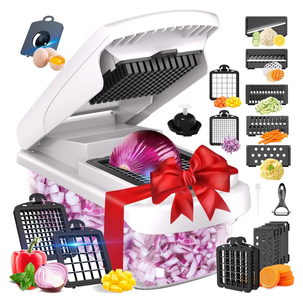 Picador de Verduras 15-en-1 Genérico con Cuchillas de Acero Inoxidable