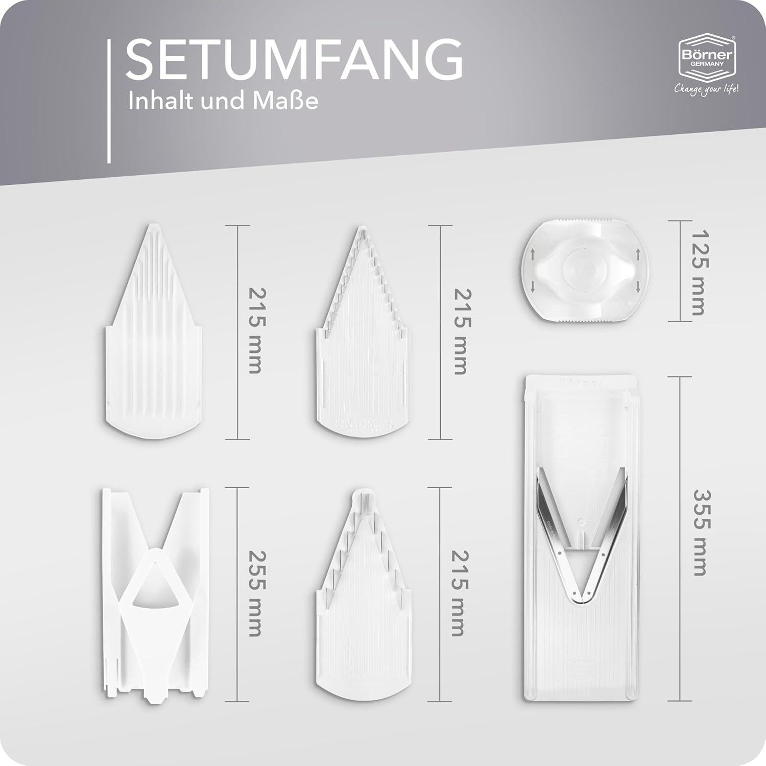 Juego de Cortadores de Verduras Börner V3 TrendLine 6 Piezas