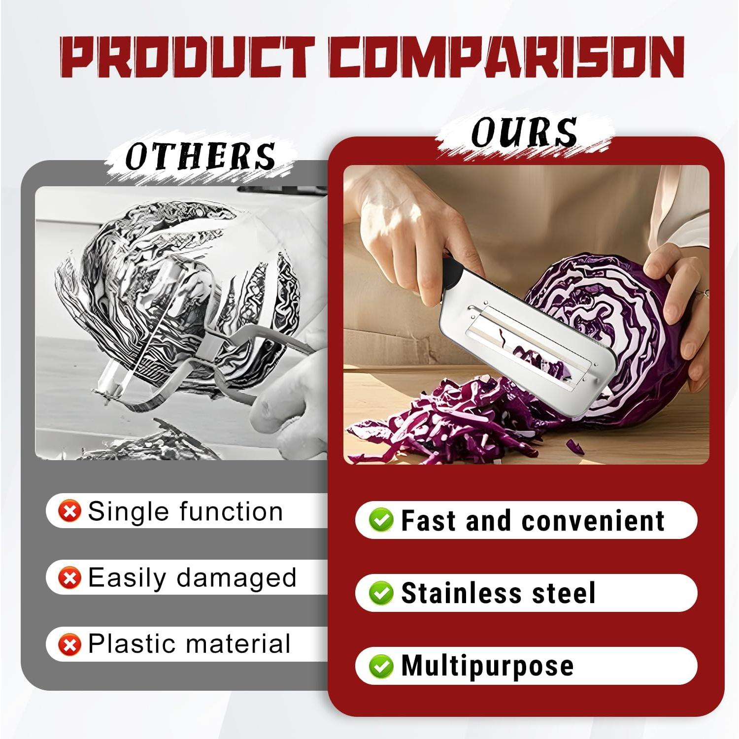 Cortador de Verduras Multifuncional BAGISTES Acero Inoxidable