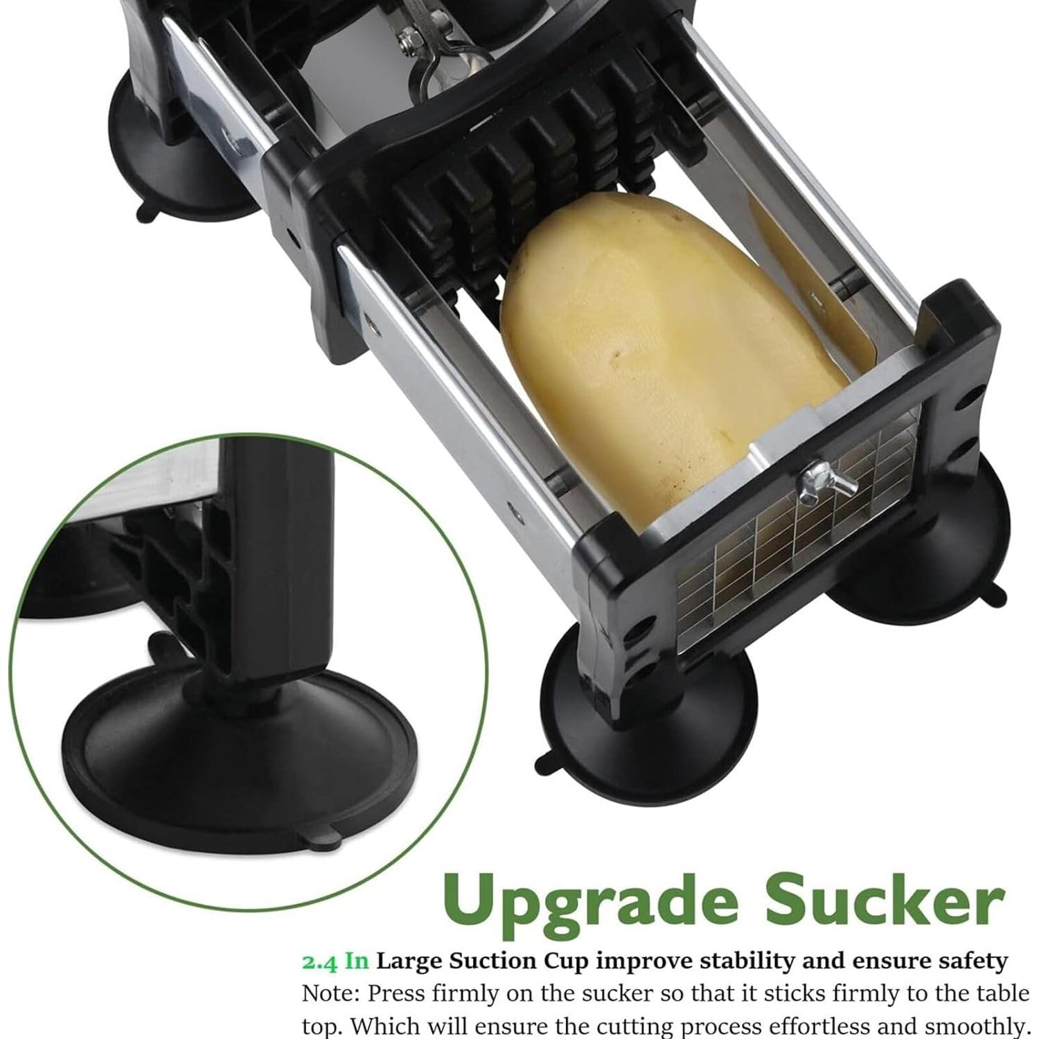 Cortador de Papas Votron de Acero Inoxidable con 2 Cuchillas