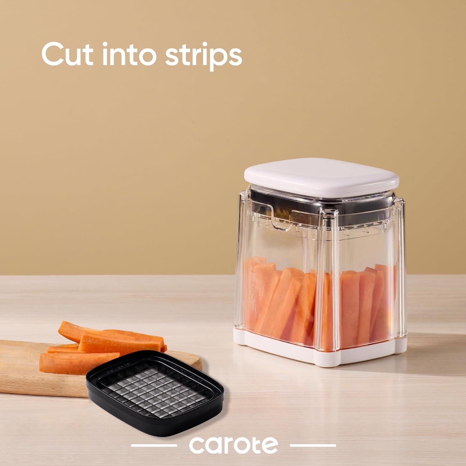 Cortador de Papas Fritas CAROTE 2 en 1 Picadora Manual 0.61 kg