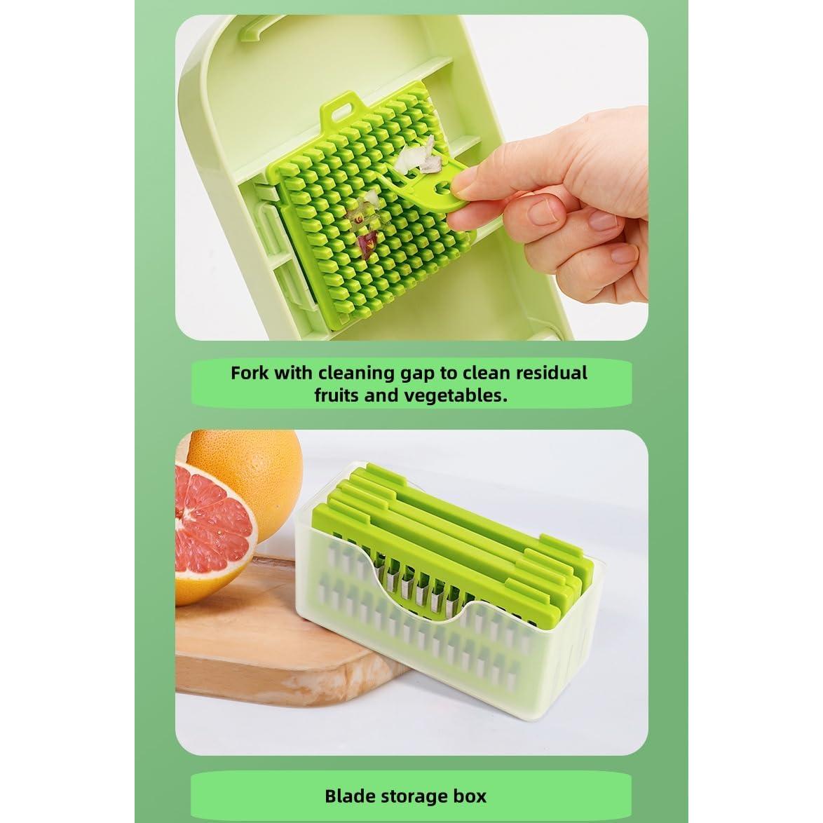 Cortador de Verduras Multifuncional 17 en 1 WENZAIMY Verde