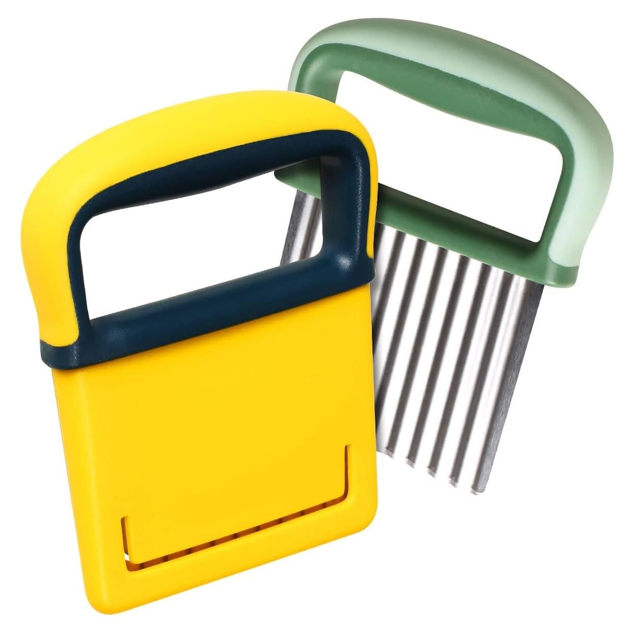 Cortador de Verduras Arrugadas YGDZ - Acero Inoxidable, 2 Piezas