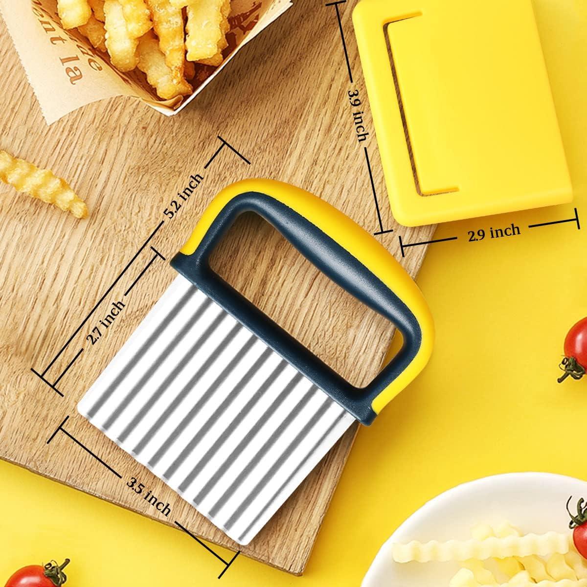 Cortador de Verduras Arrugadas YGDZ - Acero Inoxidable, 2 Piezas