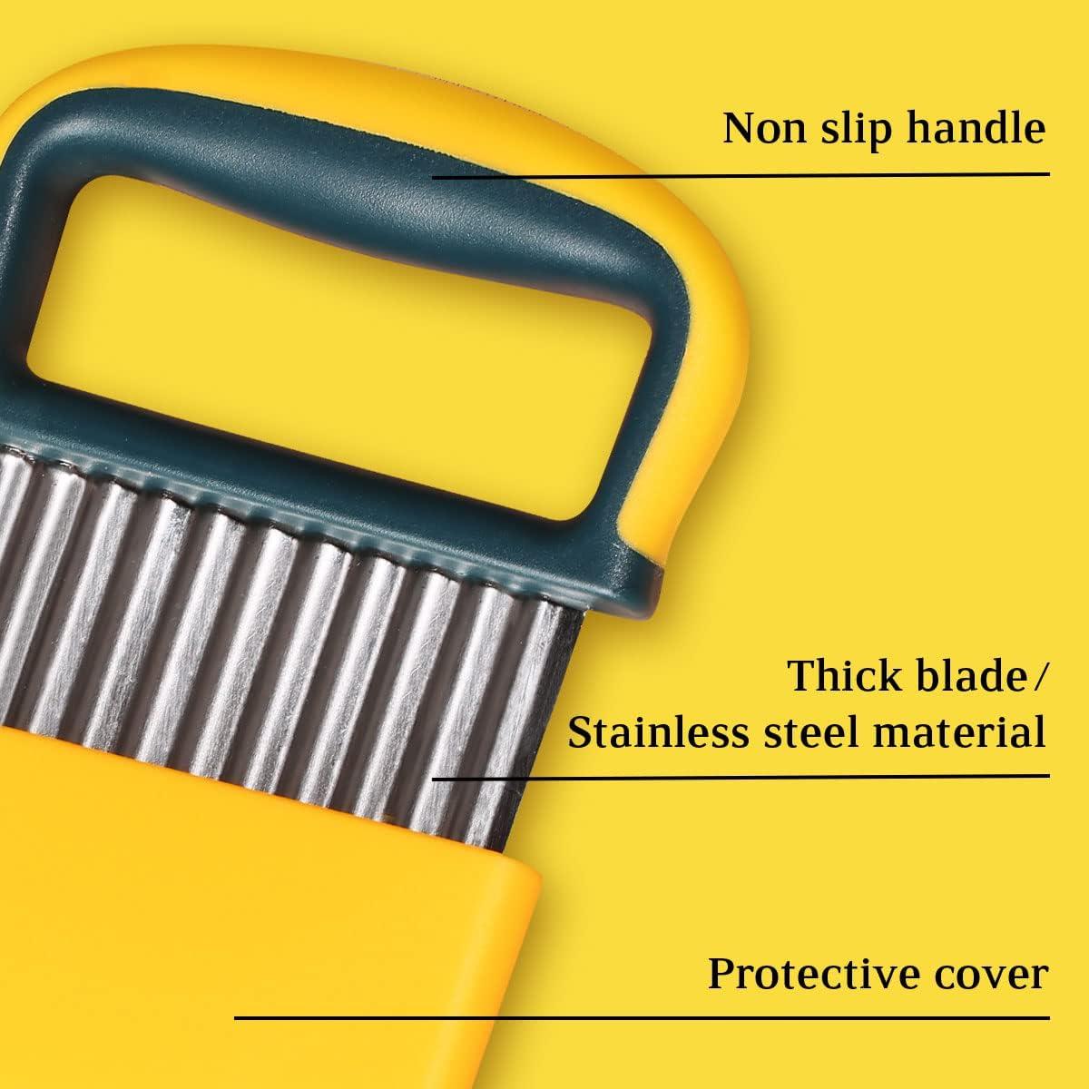 Cortador de Verduras Arrugadas YGDZ - Acero Inoxidable, 2 Piezas