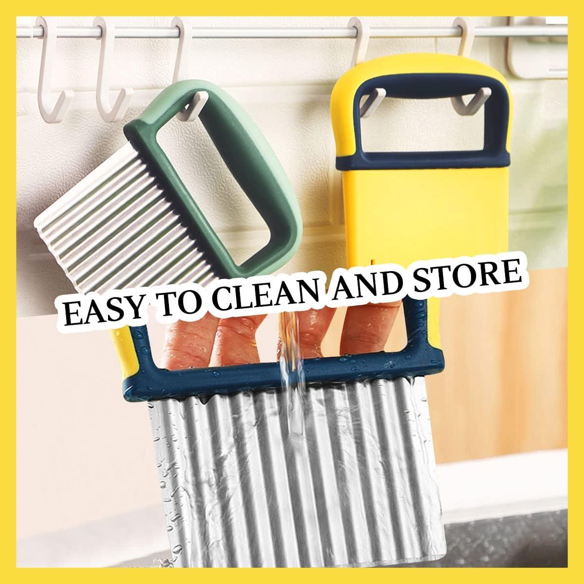 Cortador de Verduras Arrugadas YGDZ - Acero Inoxidable, 2 Piezas