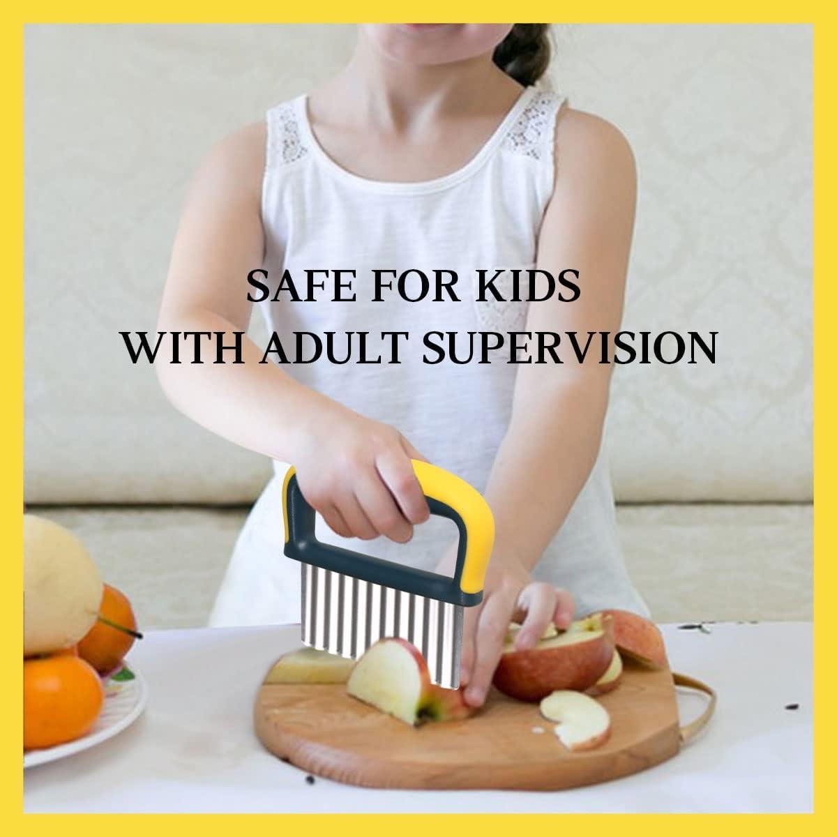 Cortador de Verduras Arrugadas YGDZ - Acero Inoxidable, 2 Piezas