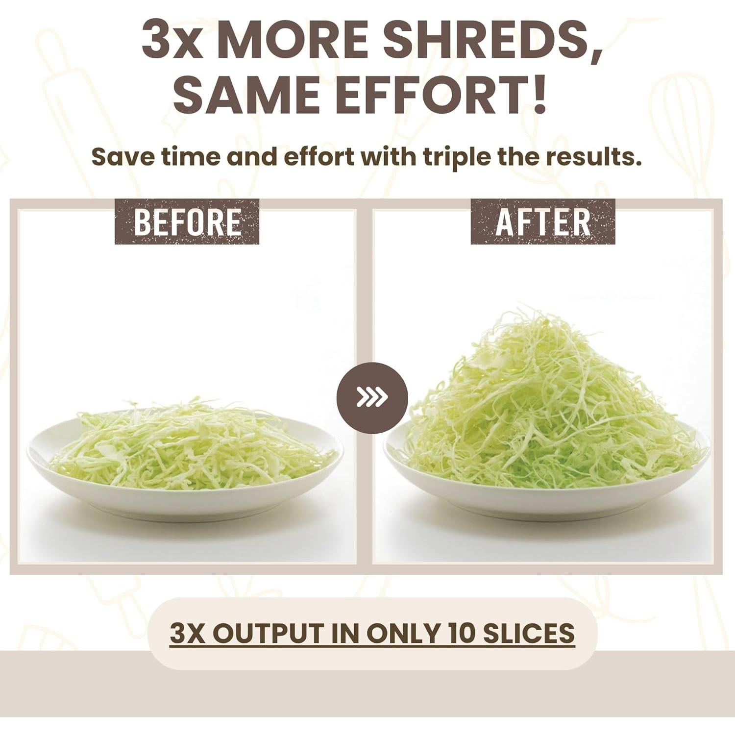 Cortador de Verduras Mandolina Arnest - 3 Velocidades, Acero Inoxidable