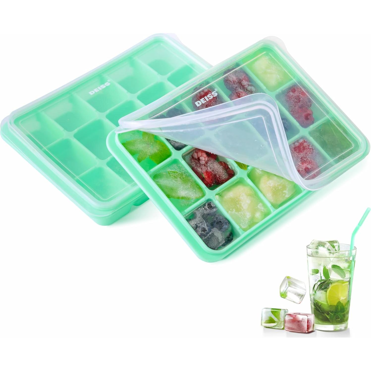 Bandeja de Hielo Deiss PRO con Tapa y Descorazonador de Piña