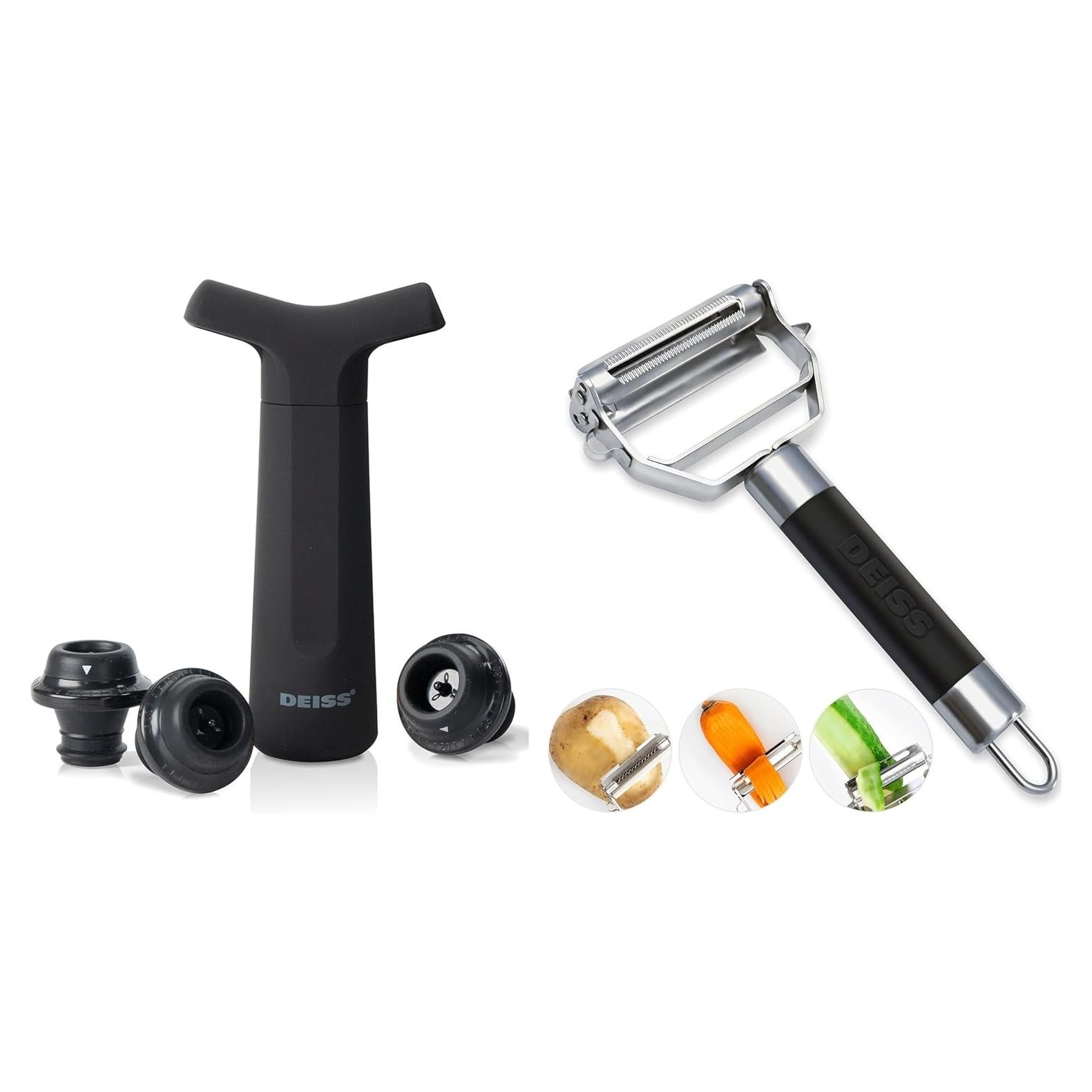 Conservador de Vino Deiss PRO con Bomba y 3 Tapones